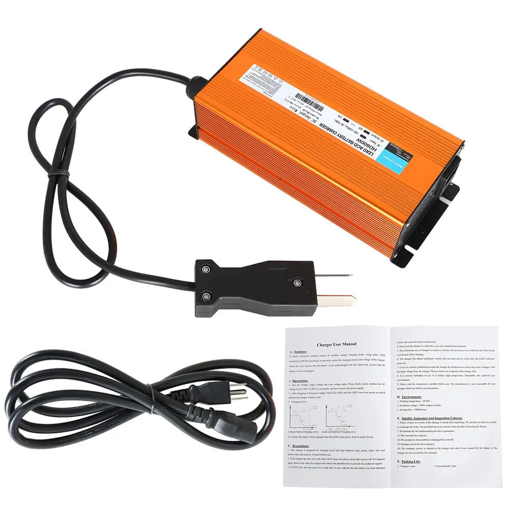 Generic 36V 14A Crowfoot-Plug Golf Cart Charger GS2845986FE