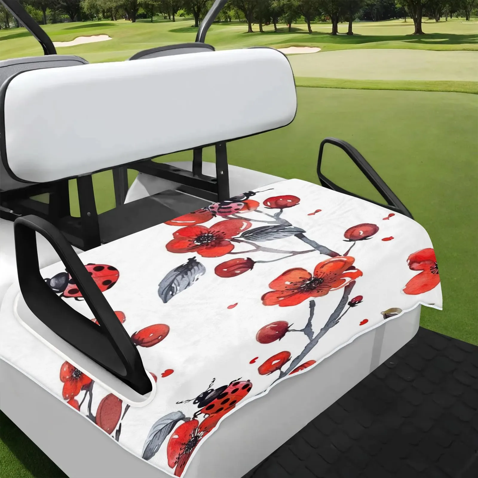 Tiveruda Japanese Cherry Blossom Golf Cart Seat Cover