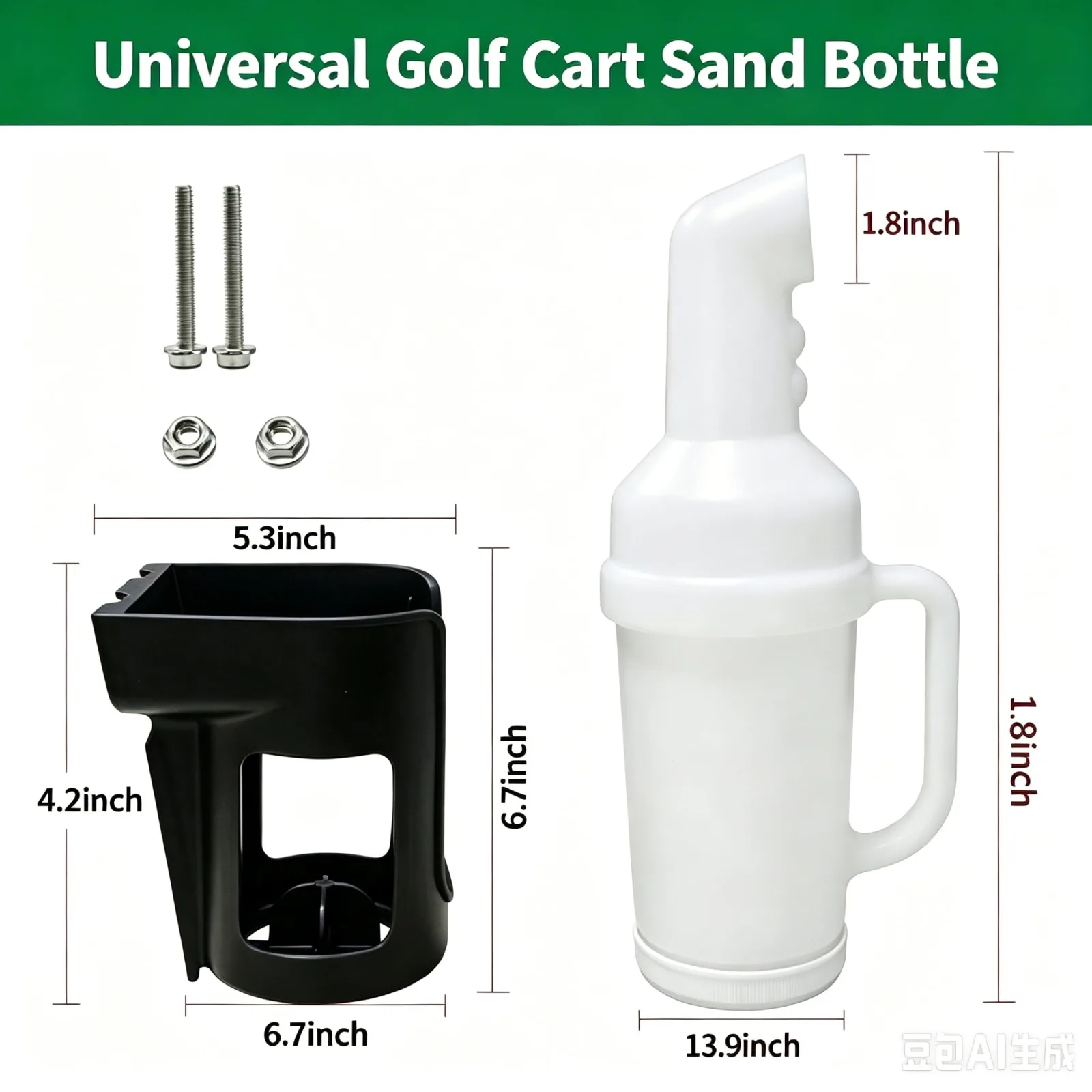 Dr.Acces Golf Cart Sand Bottle and Holder image 4