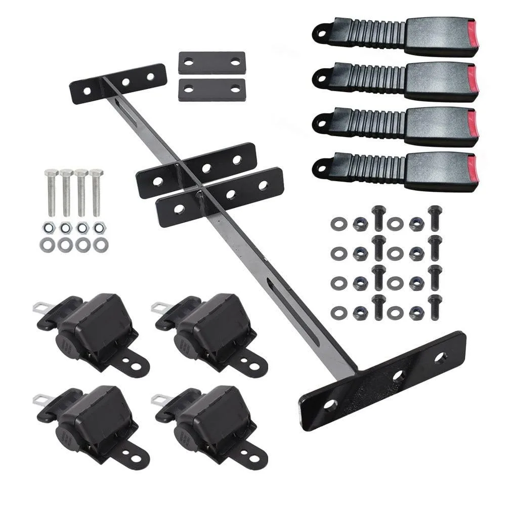 Generic Golf Cart Retractable Seat Belt Bracket Kit