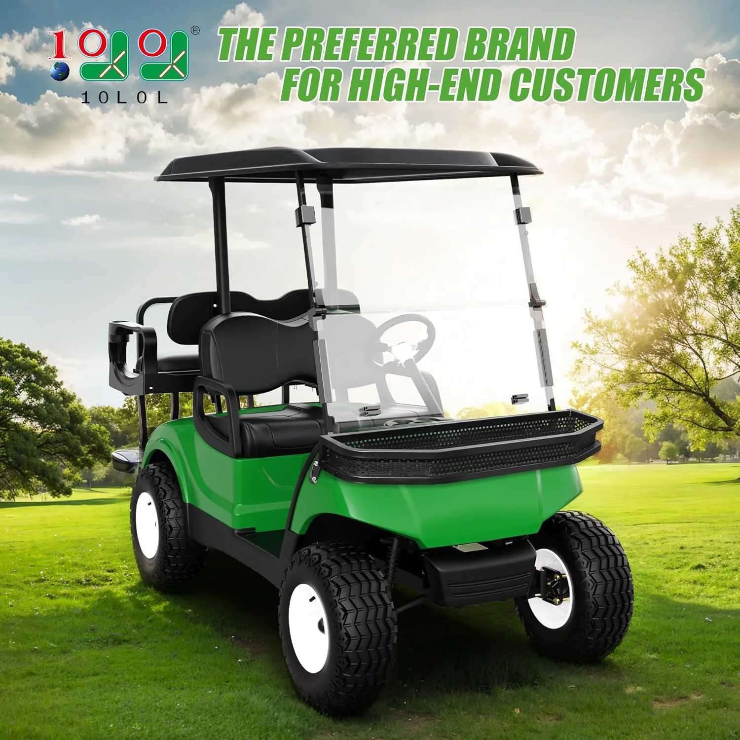 10L0L Front Cargo Basket for Yamaha G29 / Drive Golf Carts image 2
