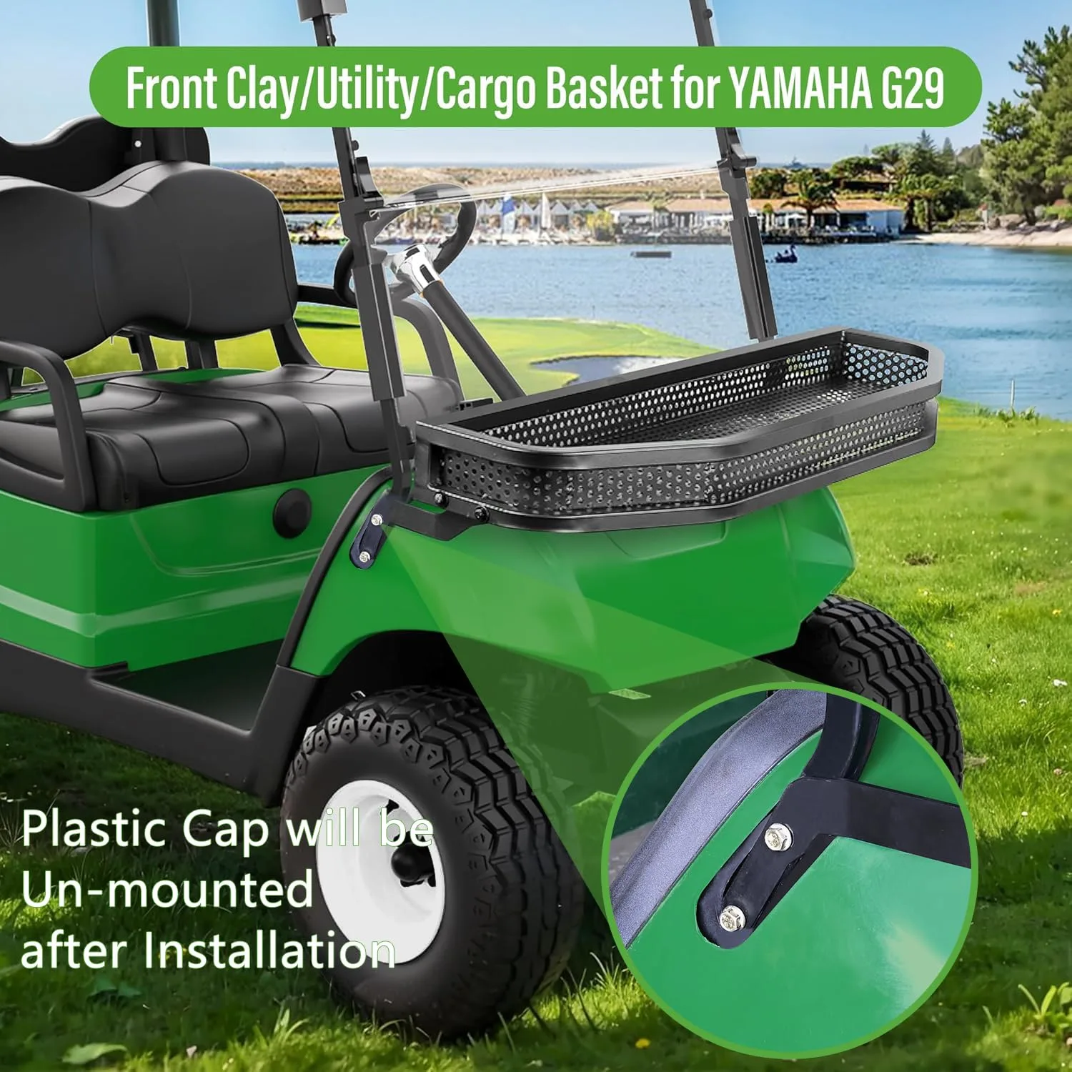 10L0L Front Cargo Basket for Yamaha G29 / Drive Golf Carts image 3