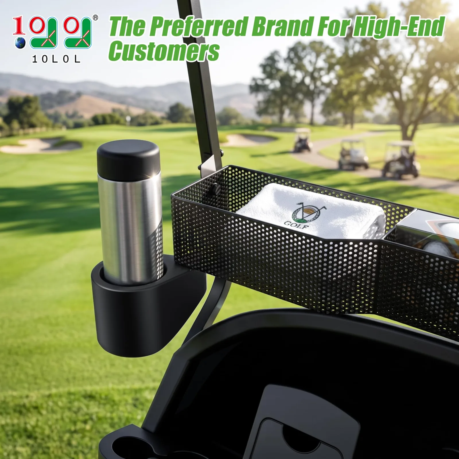 10L0L Golf Cart Front Basket Cup Holder ACC-F78-B-B54 image 2