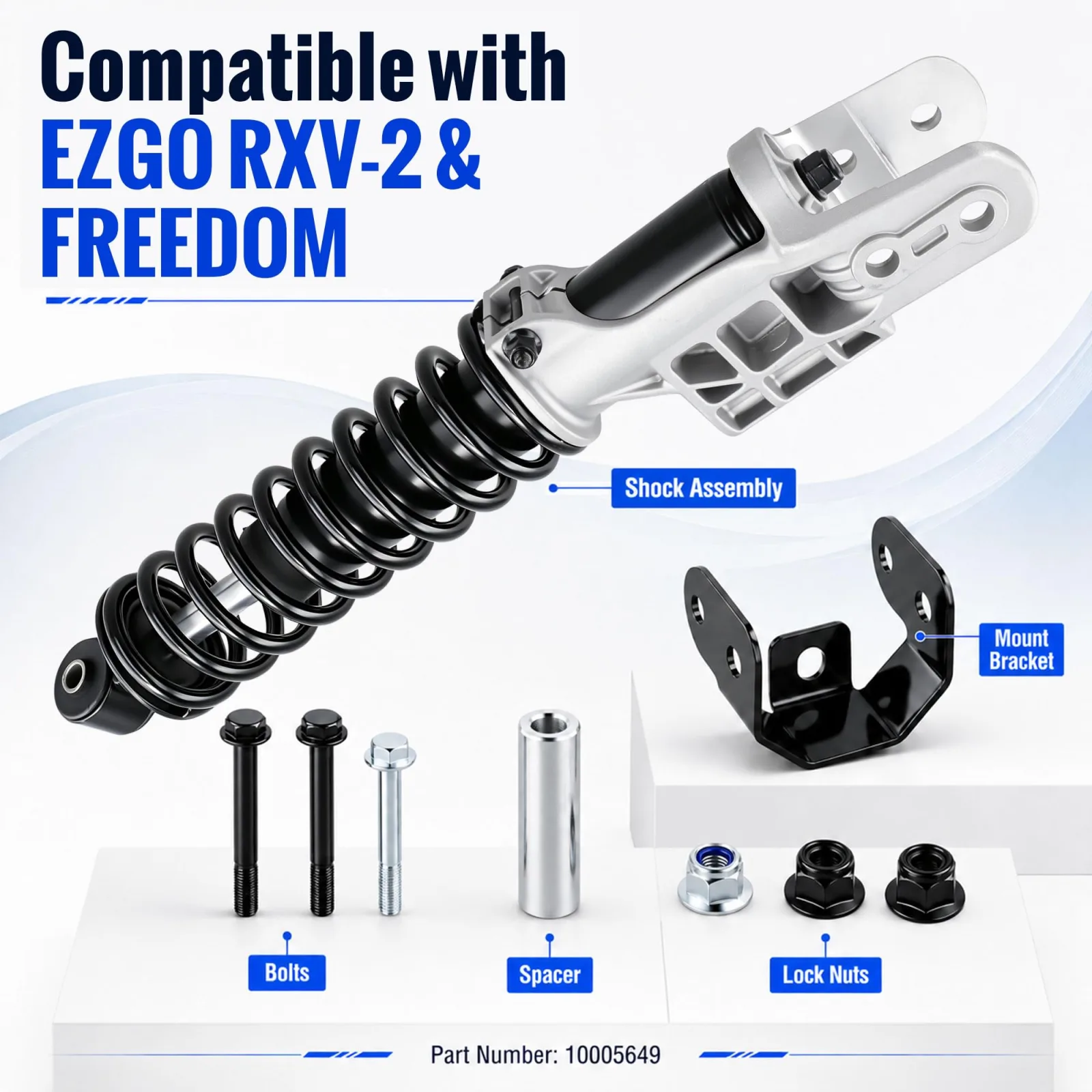 Roykaw ROY0722 Front Strut for E-Z-GO RXV/Freedom image 2