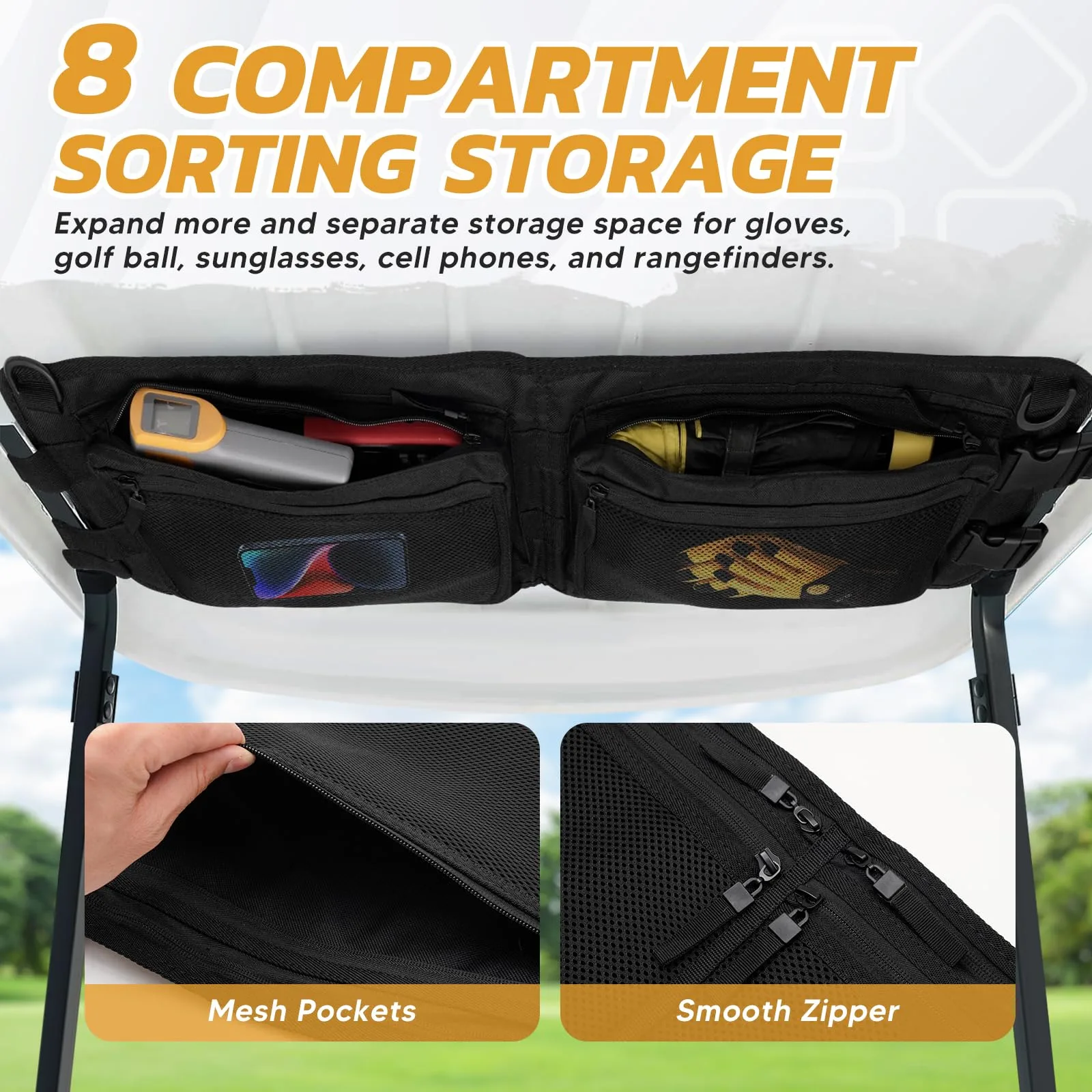 Mixsuper Liner MIX00255 Club Car Golf Cart Storage Bag image 3