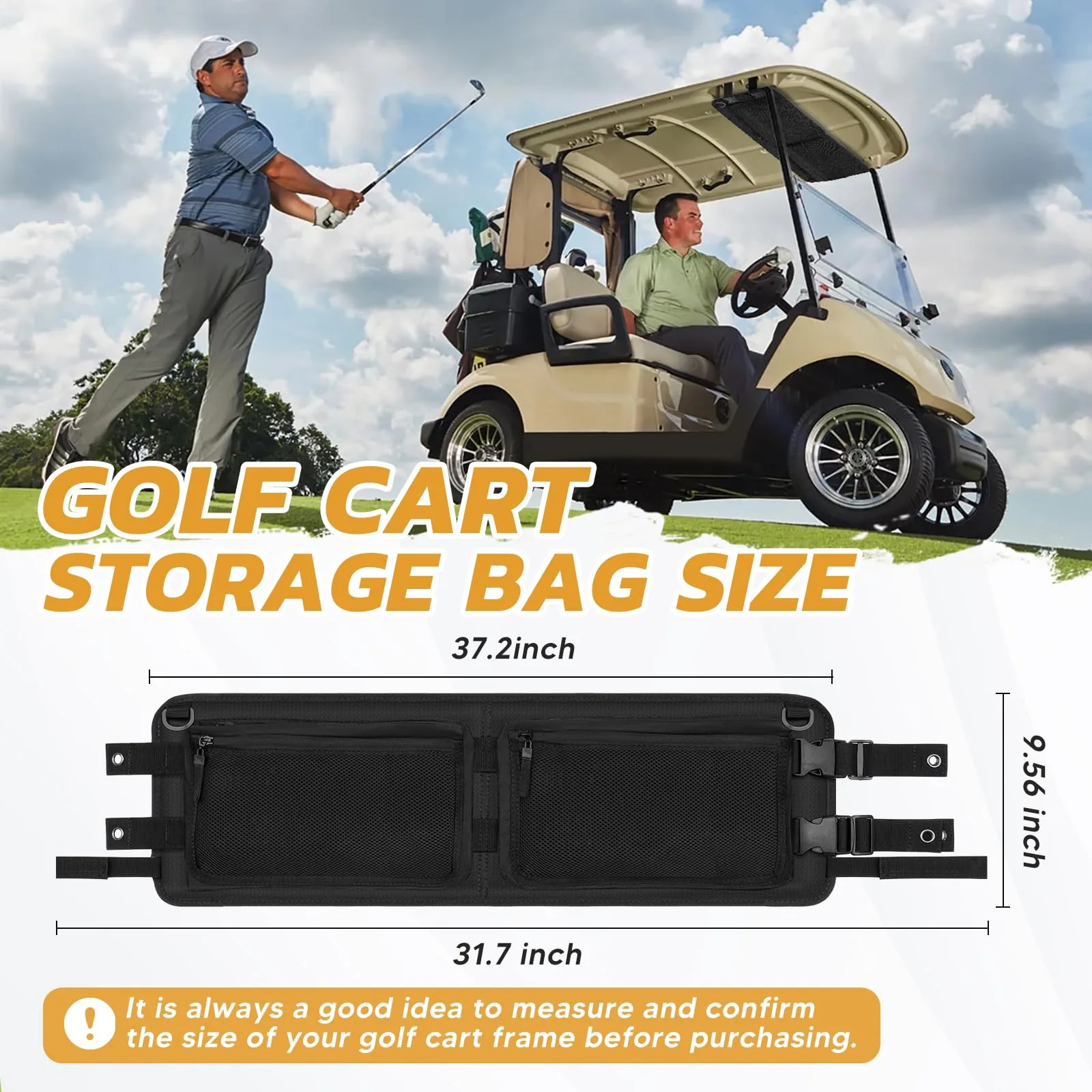 Mixsuper Liner MIX00255 Club Car Golf Cart Storage Bag image 4