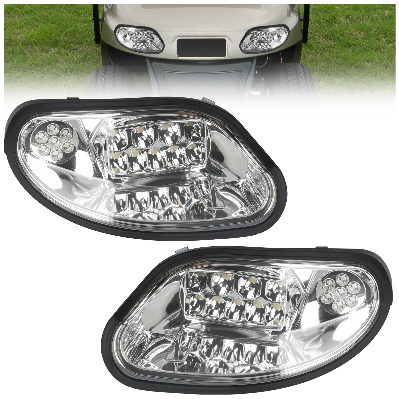 10L0L LED Headlight Kit for E-Z-GO Freedom TXT/T48