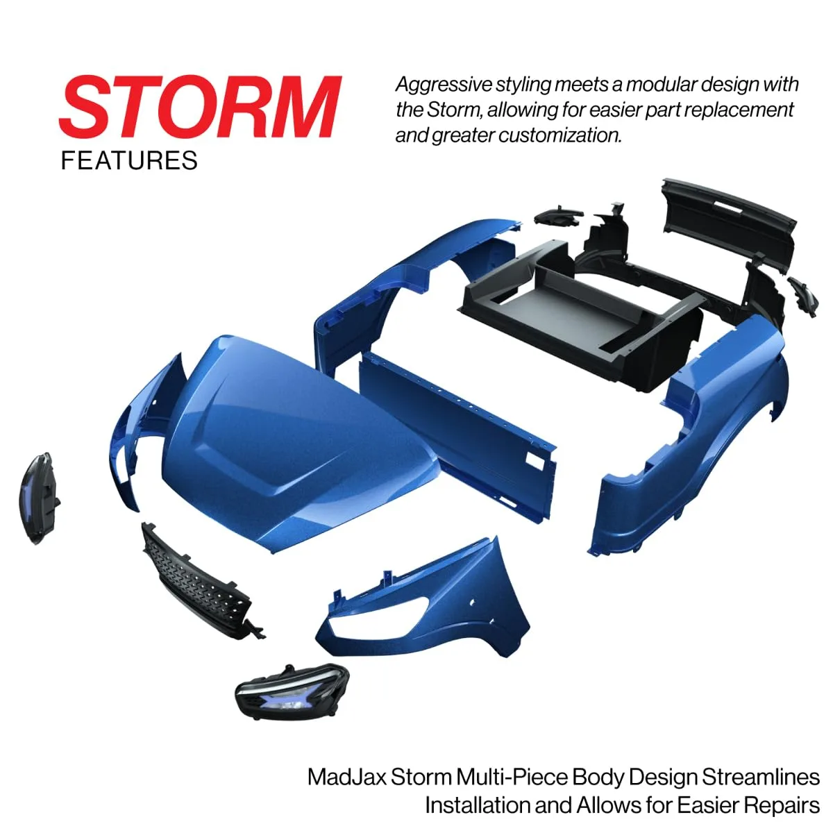 MADJAX Storm Body Kit for E-Z-GO TXT Golf Carts image 4
