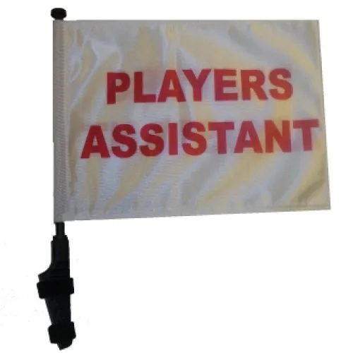 SSP Flags Players Assistant Golf Cart Flag with Bracket