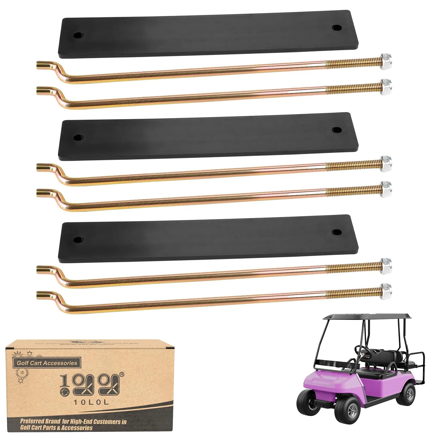 10L0L Battery Hold-Down Kit for Club Car DS & Carryall