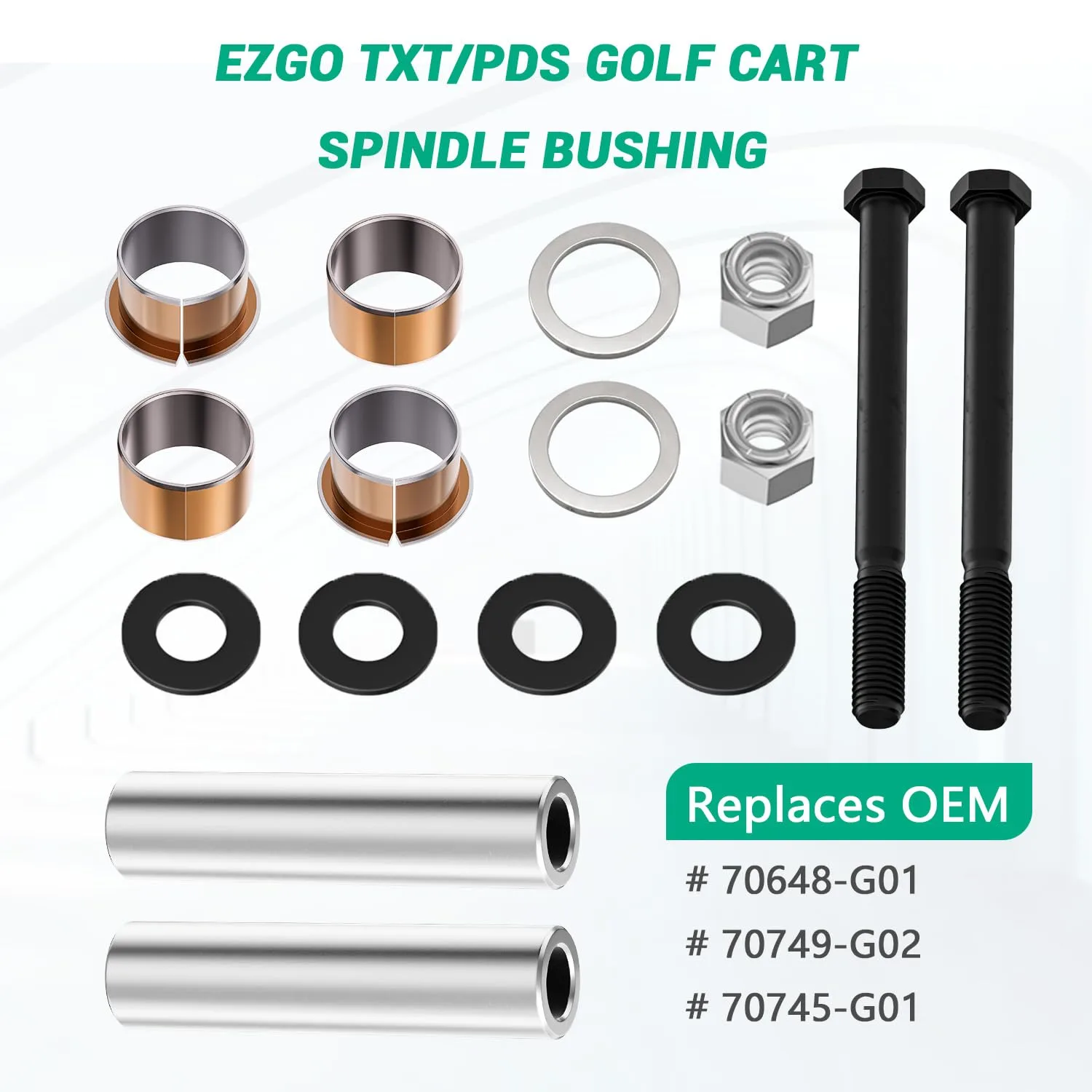 FIXHAWK FK-0025 E-Z-GO TXT/PDS Spindle Repair Kit image 3