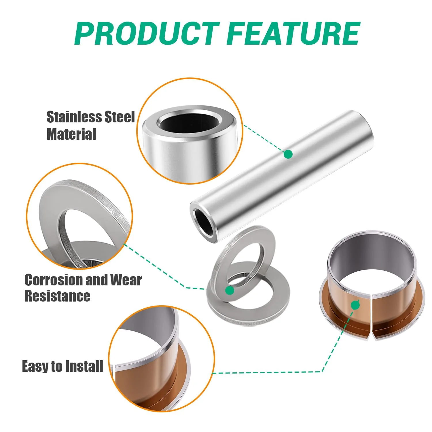 FIXHAWK FK-0025 E-Z-GO TXT/PDS Spindle Repair Kit image 4