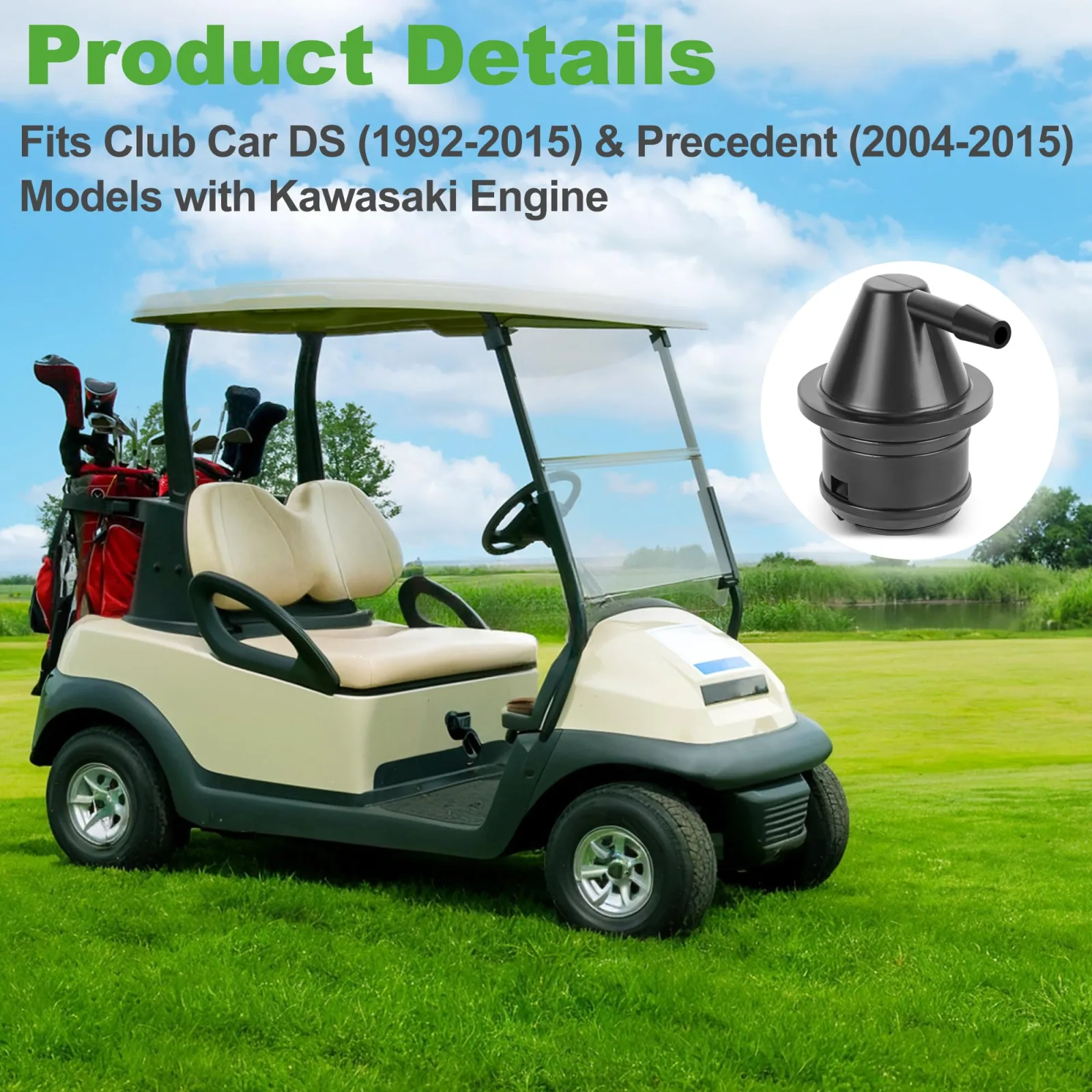 10L0L Fuel Tank Vent for Club Car DS and Precedent image 3