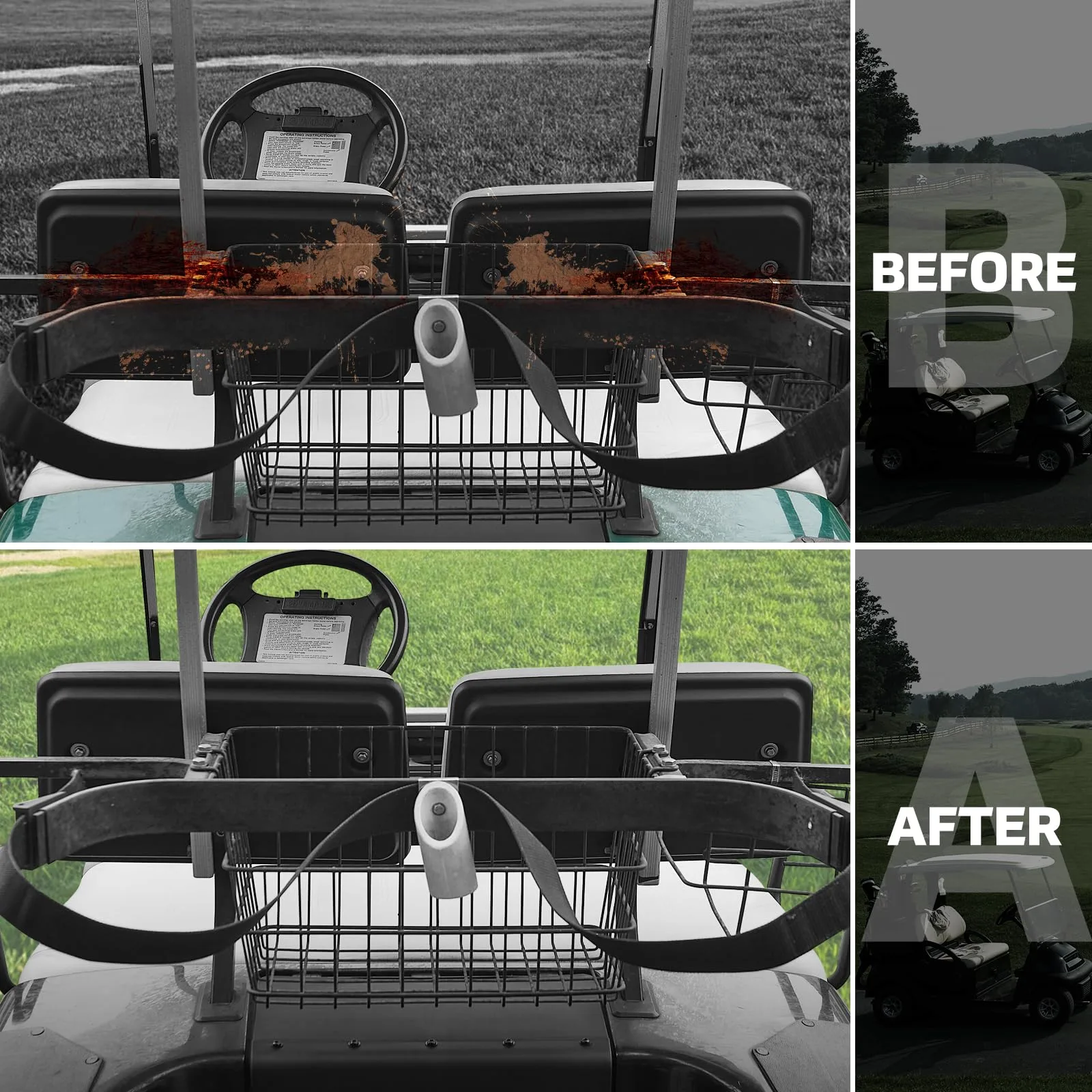 XUTVOTOR Seat Back Cap for Yamaha G14-G22 Golf Carts image 2