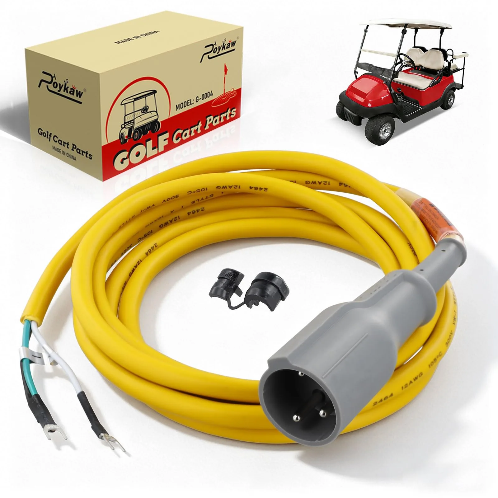 Roykaw Club Car Precedent 48V Plug Cord Adapter