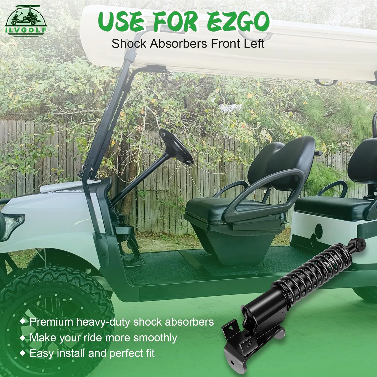 ILVGOLF Front Left Shock Absorber for E-Z-GO RXV image 4