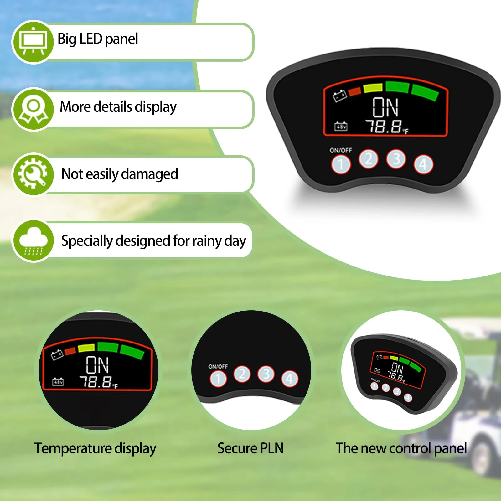 JTCMOJS Keyless Golf Cart Ignition Switch 36V/48V image 3