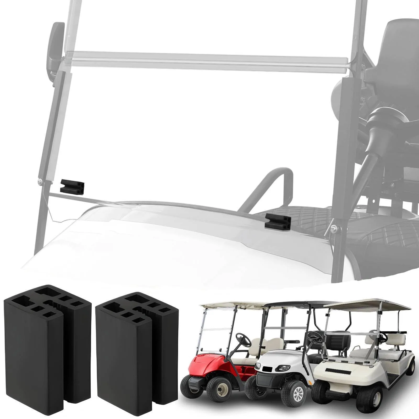Cartalia WBCR797 Golf Cart Windshield Bottom Clips