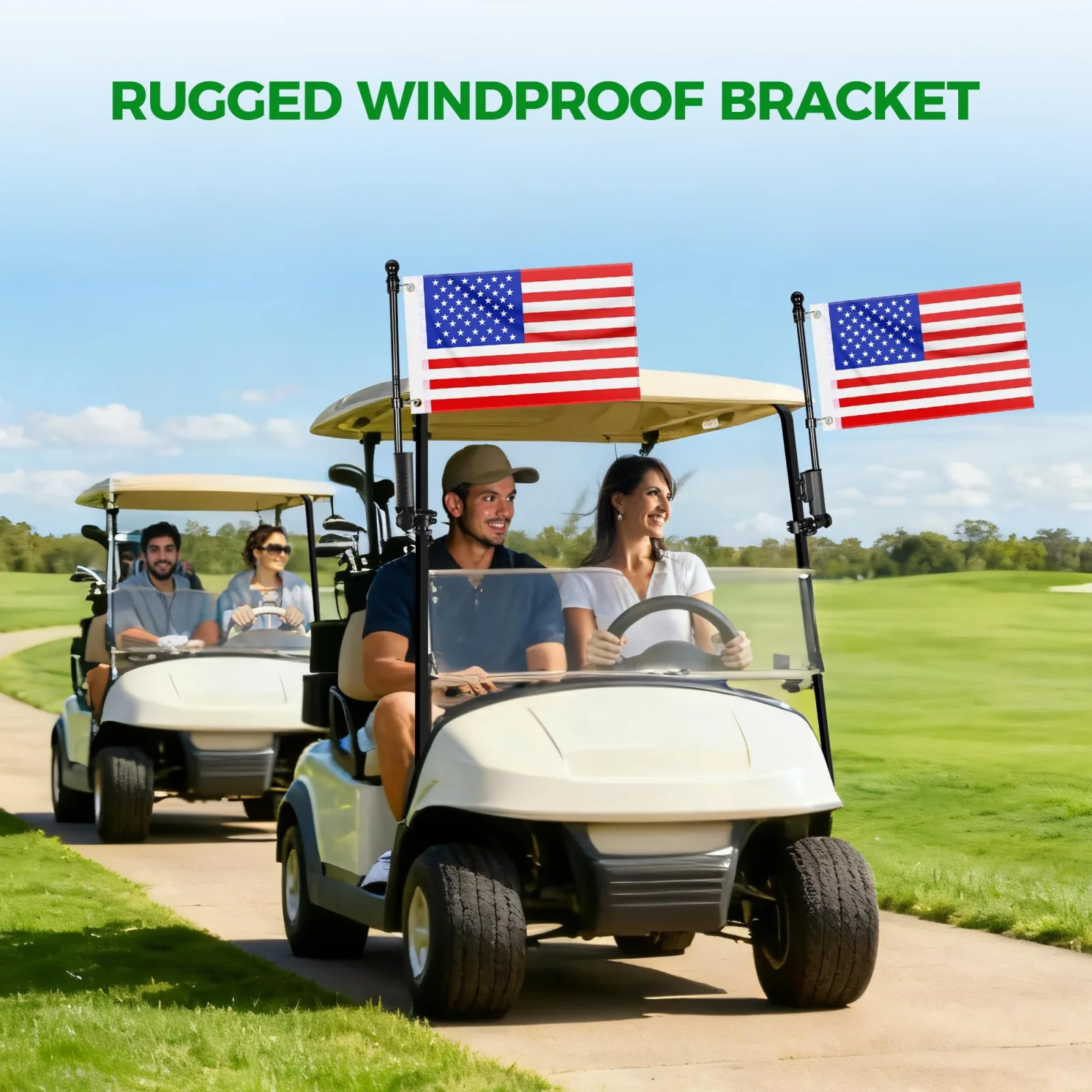 10L0L Golf Cart Flag Holder Kit ZH2023-025 image 3