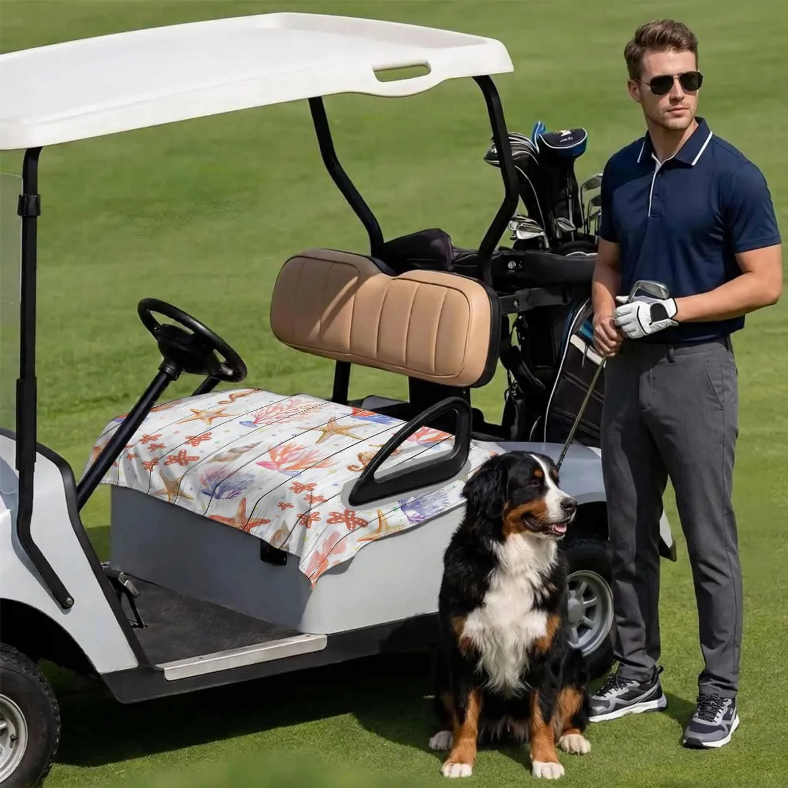 DecorLovee Golf Cart Seat Cover, 51 x 31 in image 3