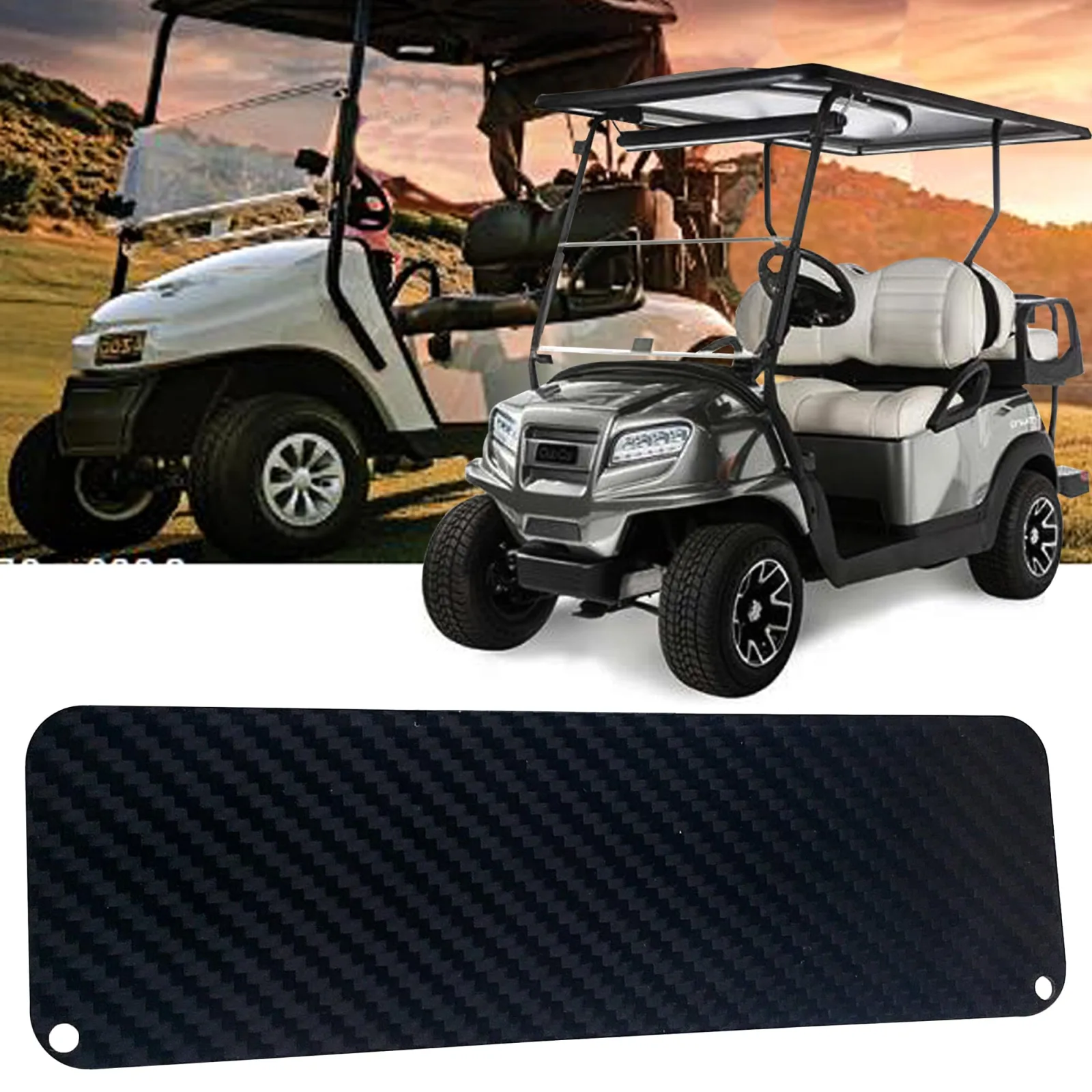 OZ-USA Carbon Fiber Dash Cover for E-Z-GO TXT
