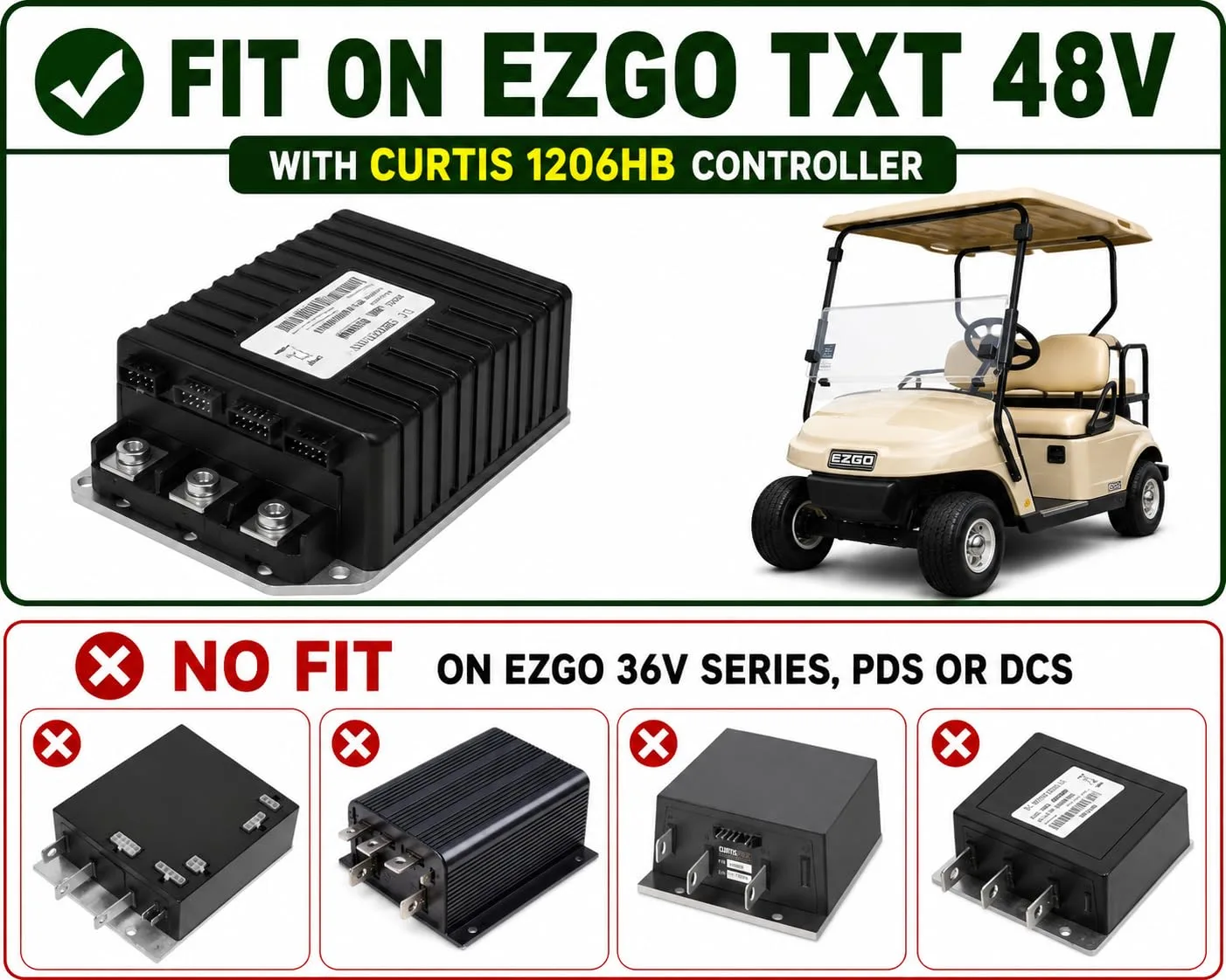 Navitas TAC3 AC Conversion Kit for EZGO TXT 48V image 2