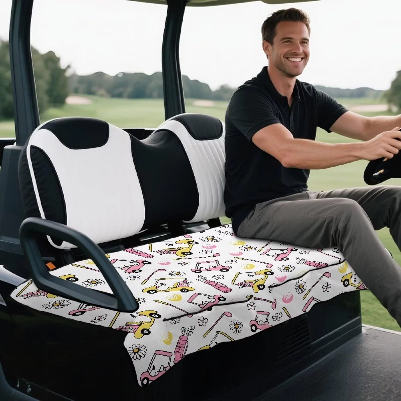 Rnyleeg Universal 2-Seater Golf Cart Seat Cover RN-YSFA3958CZQ38-P-31 image 4