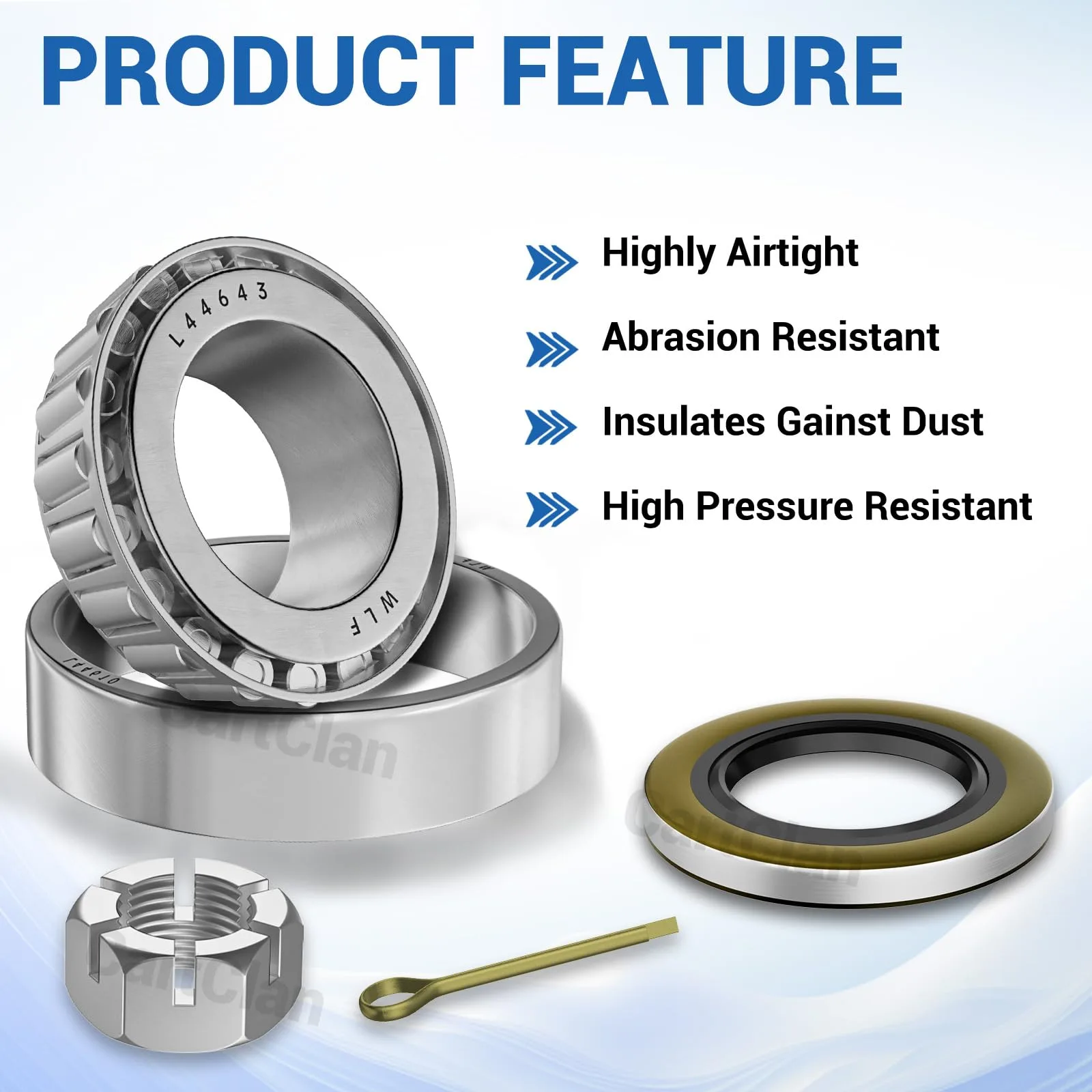 CartClan E-Z-GO TXT Front Axle Hub Bearing Seal Kit image 3