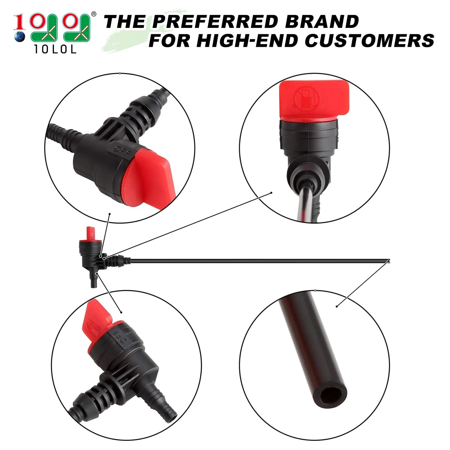 10L0L Fuel Siphon Tube for Club Car Precedent Gas image 2