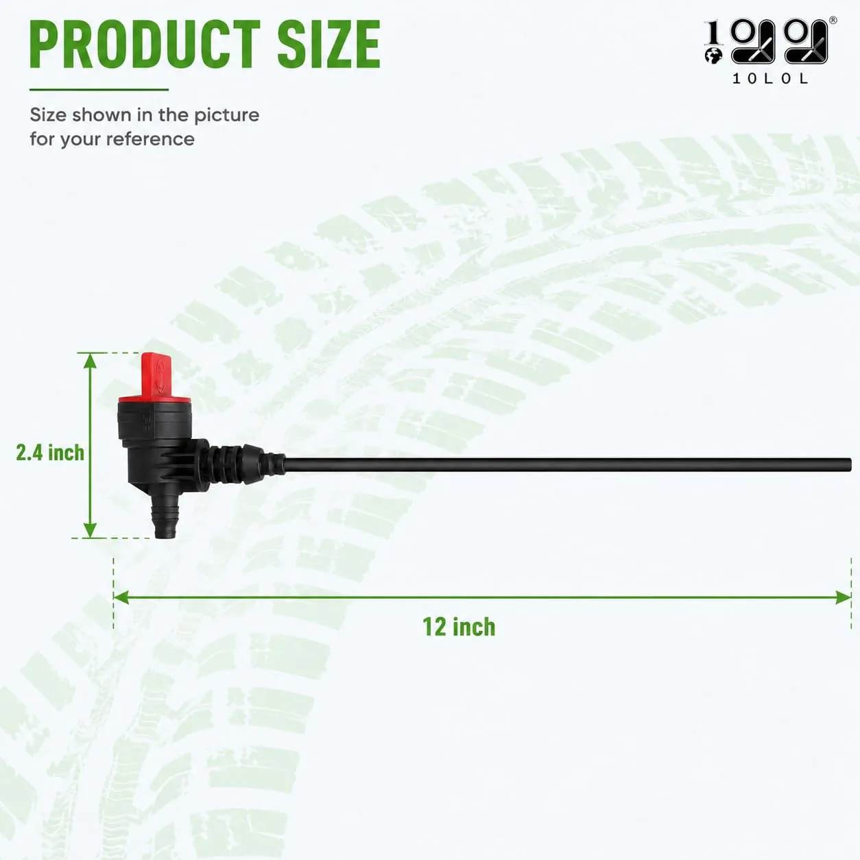 10L0L Fuel Siphon Tube for Club Car Precedent Gas image 3