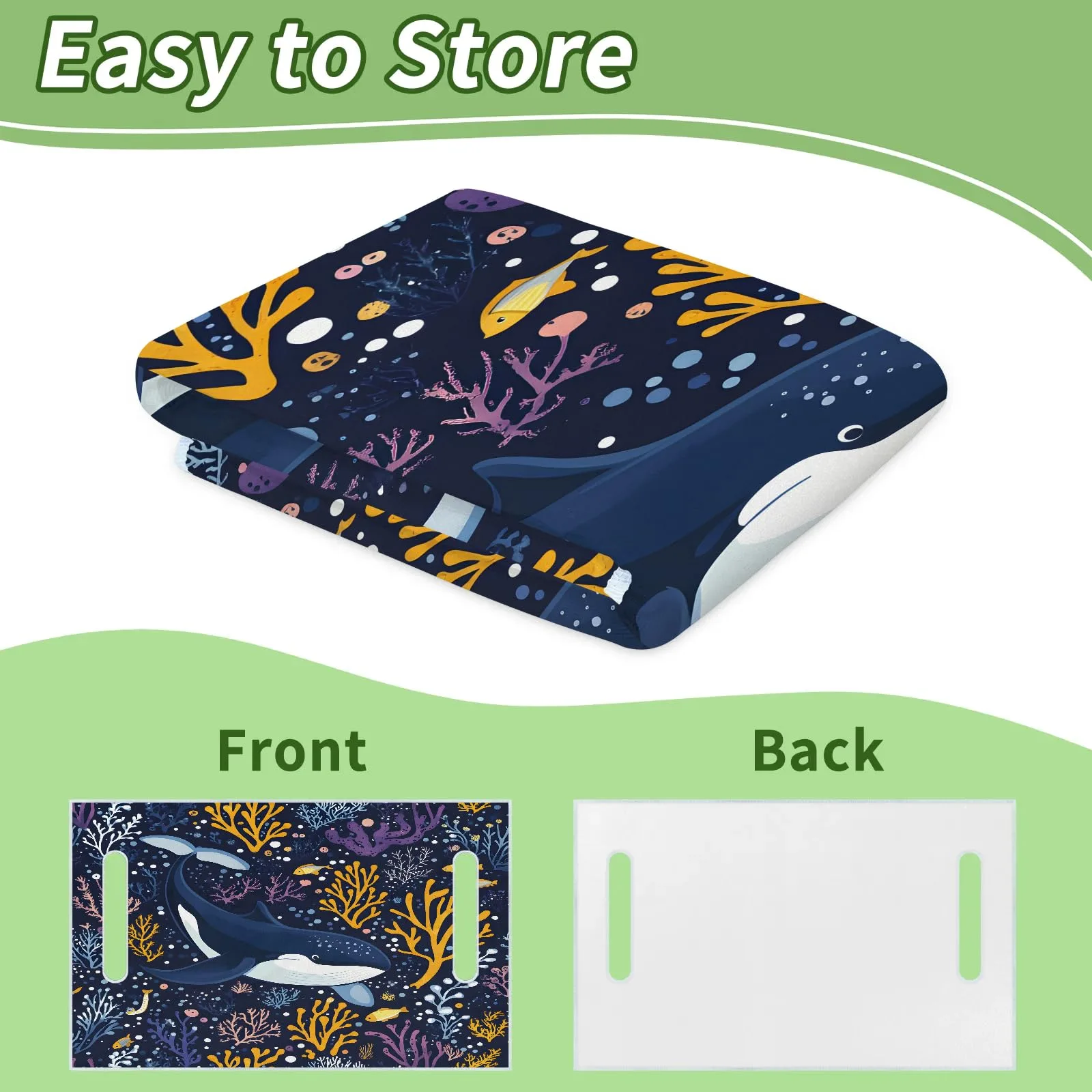 Tiveruda Ocean Purple Sharks Golf Cart Seat Cover image 4