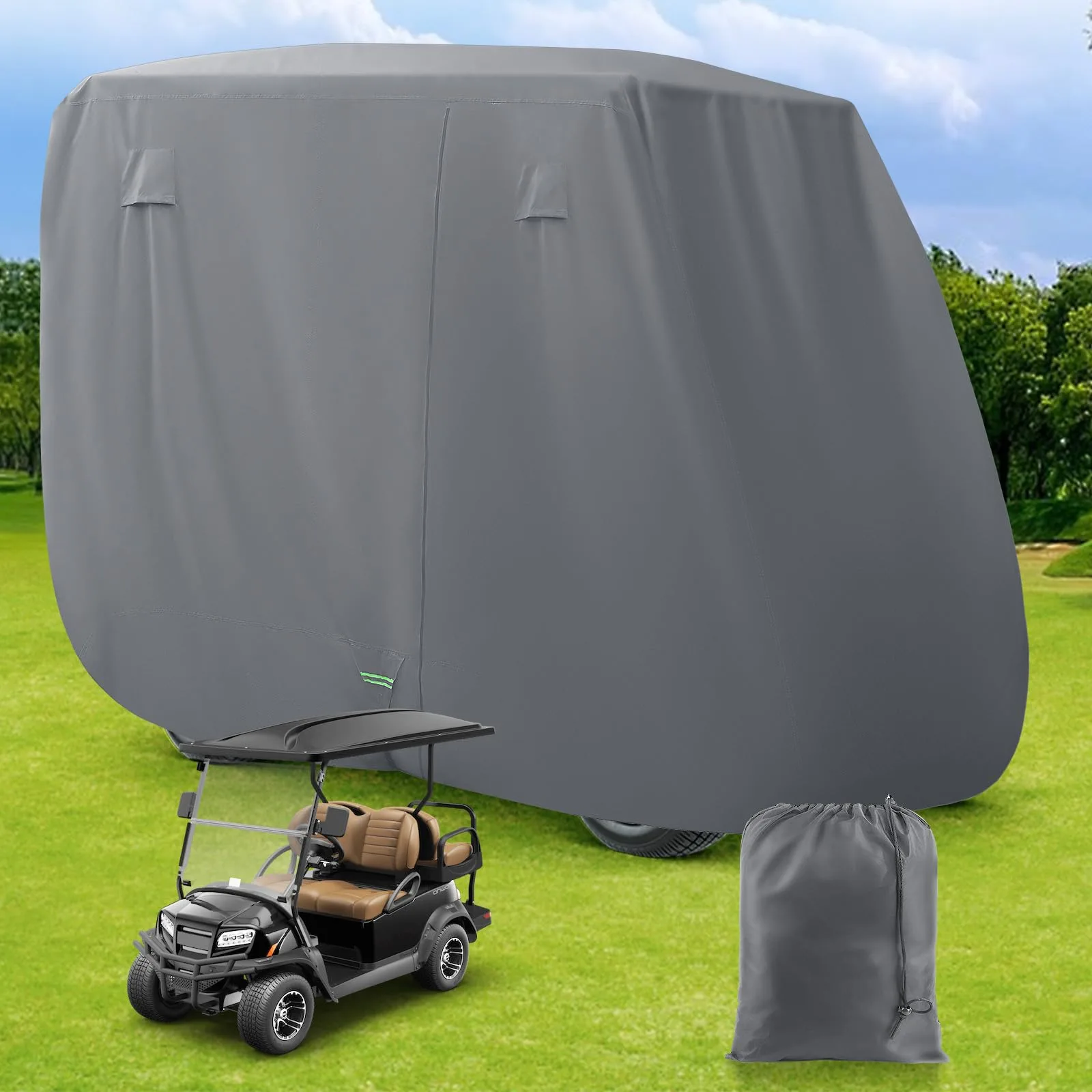 Panglong Waterproof Golf Cart Cover for 2/4-Seat Carts