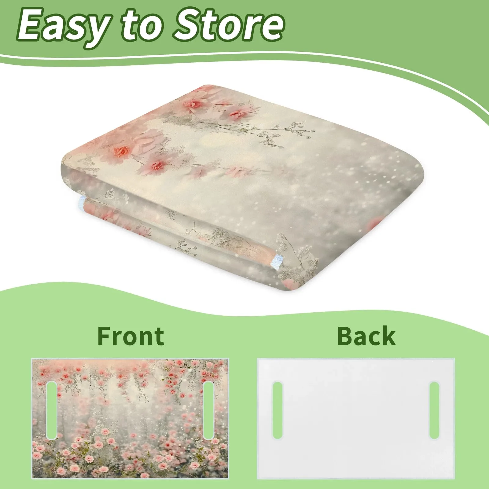 Tiveruda Floral Golf Cart Seat Cover for Double Seats image 4