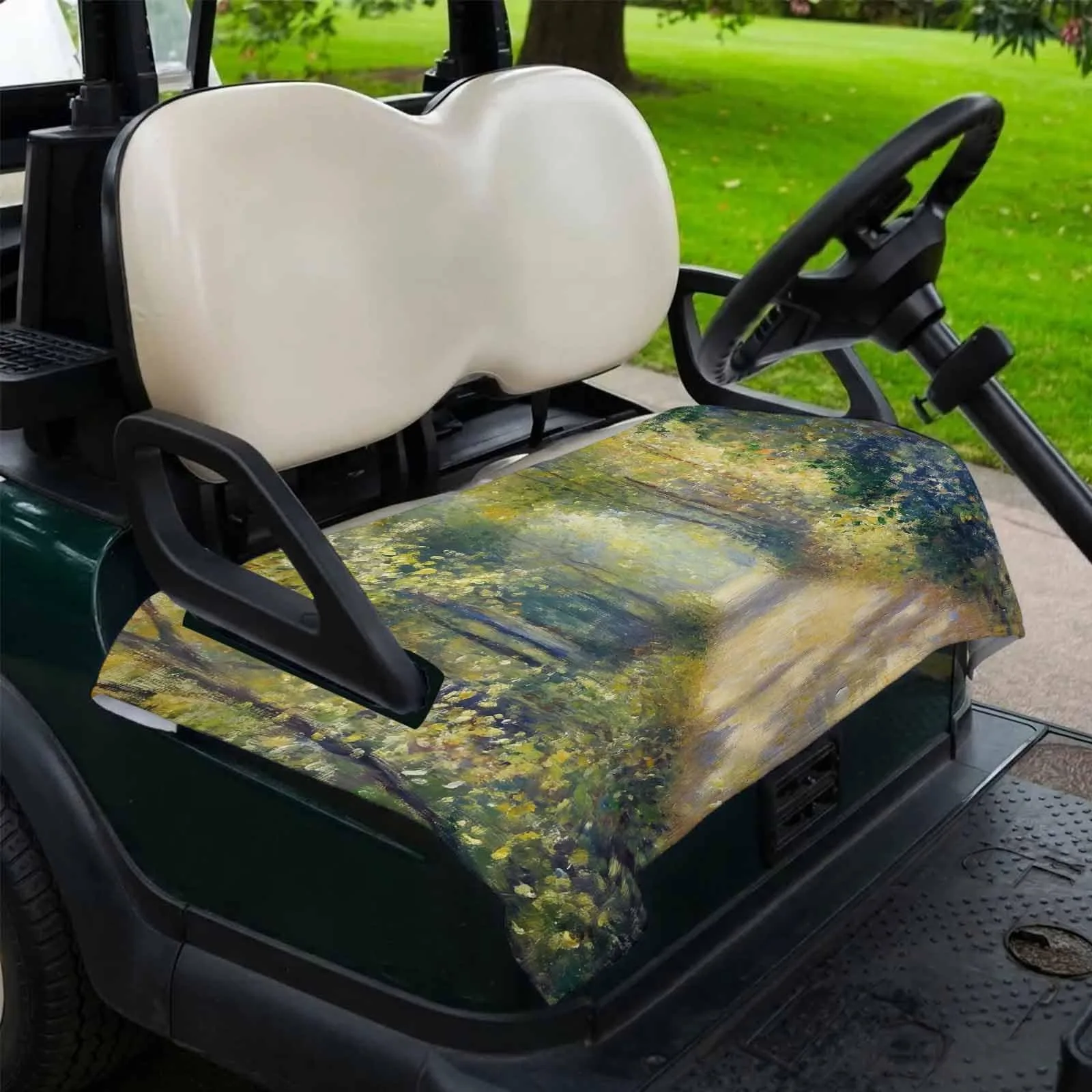 Trosturdspn Nature Forest Golf Cart Seat Cover 51 x 31 in