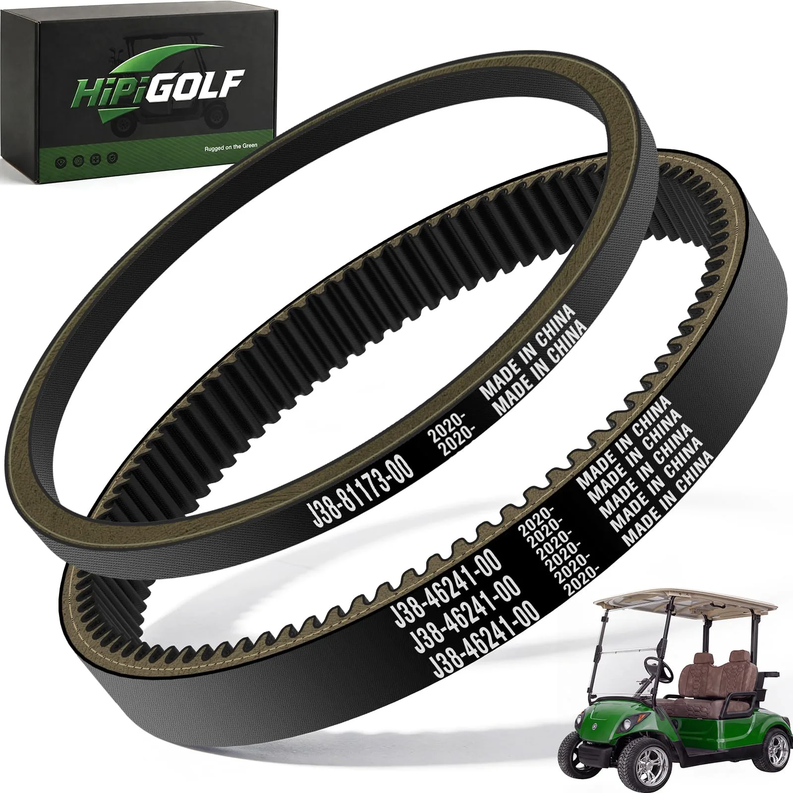 HIPIGOLF Yamaha Golf Cart Drive & Starter Generator Belt Kit