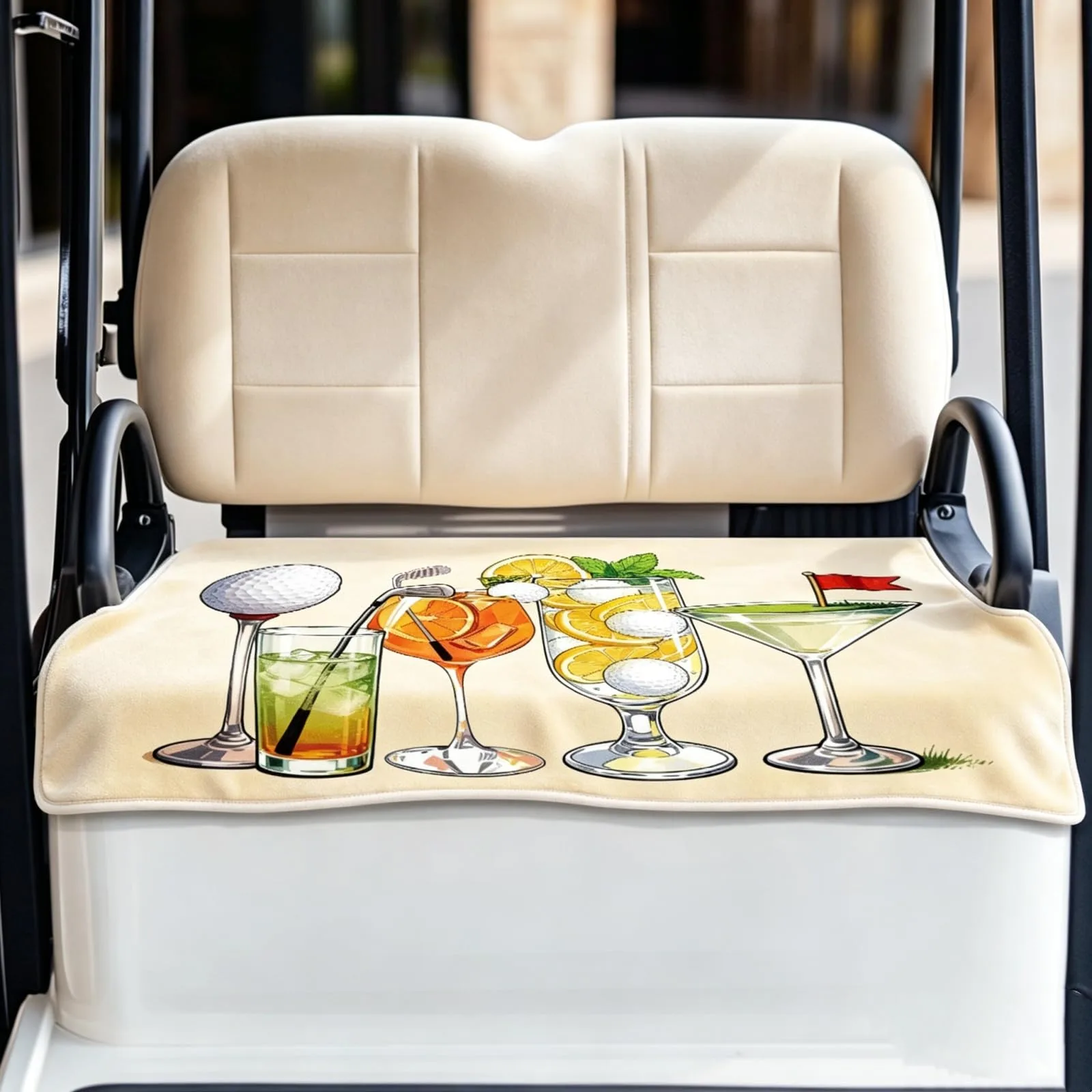 ORIGACH Golf Cart Seat Cover, Microfiber, USSJHOR0054-54