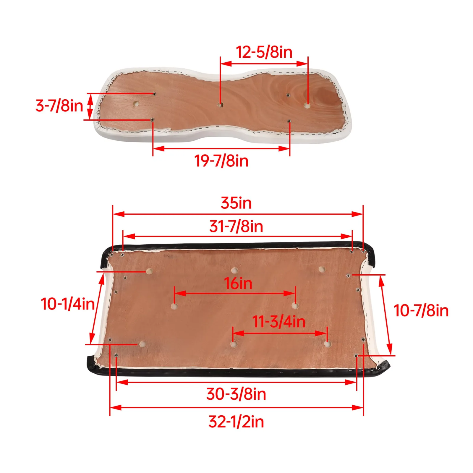 ECOTRIC Club Car DS Front Seat Cushion and Backrest Set image 4