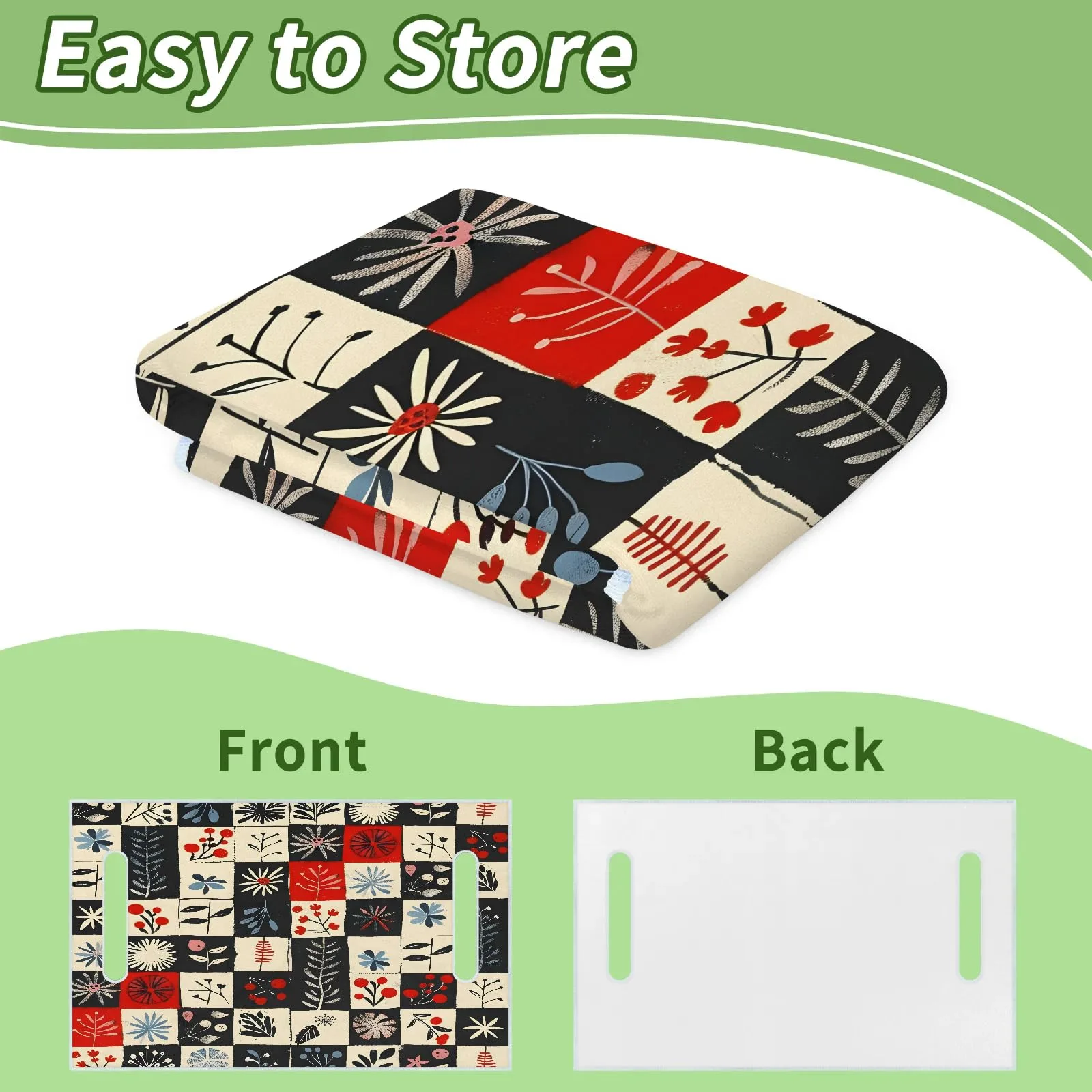 Tiveruda Christmas Checked Golf Cart Seat Cover image 4