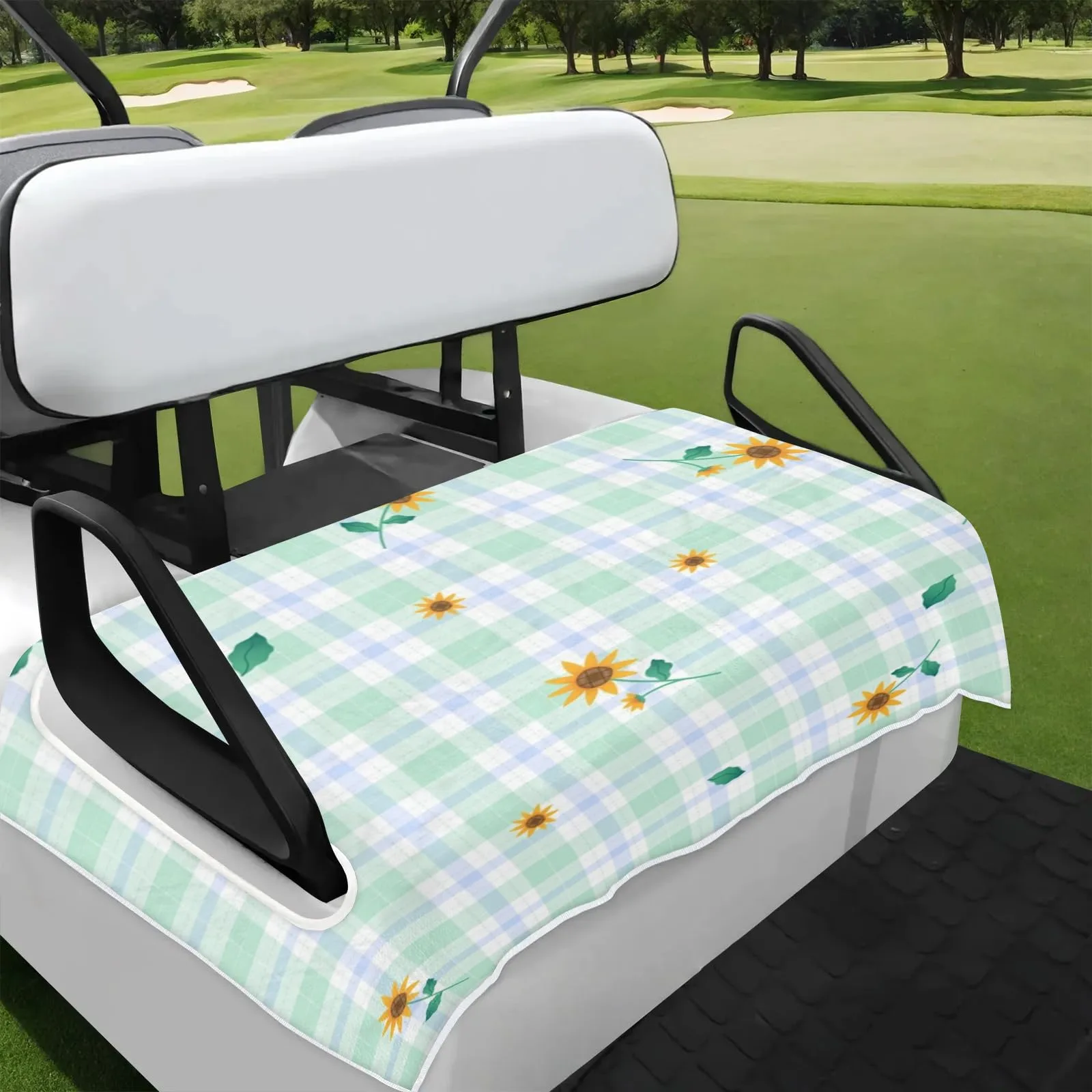 Tiveruda Golf Cart Seat Cover for Double Seats 51 x 31 in