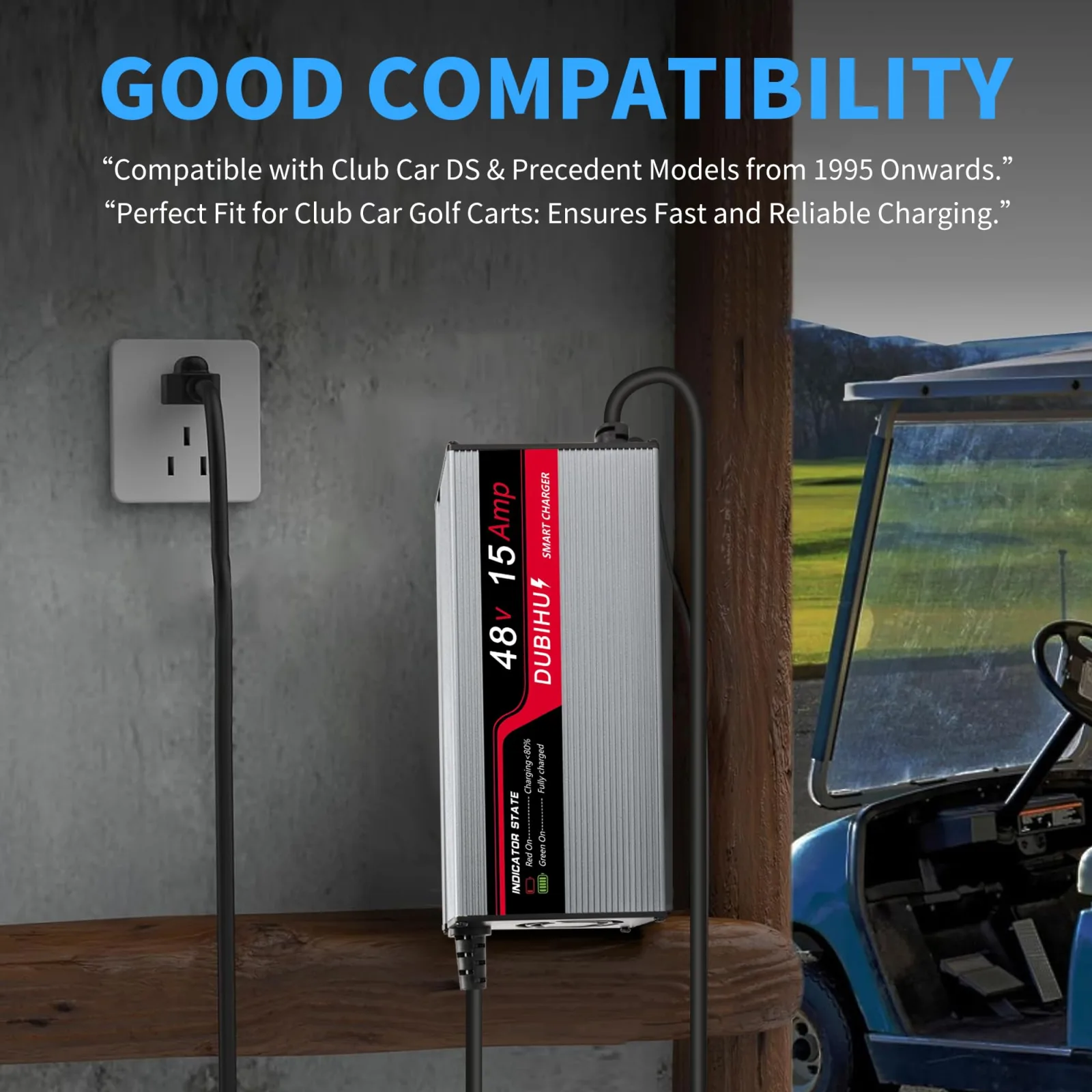 DUBIHU 48V 15A Charger for Yamaha G29 and Drive 2 image 2