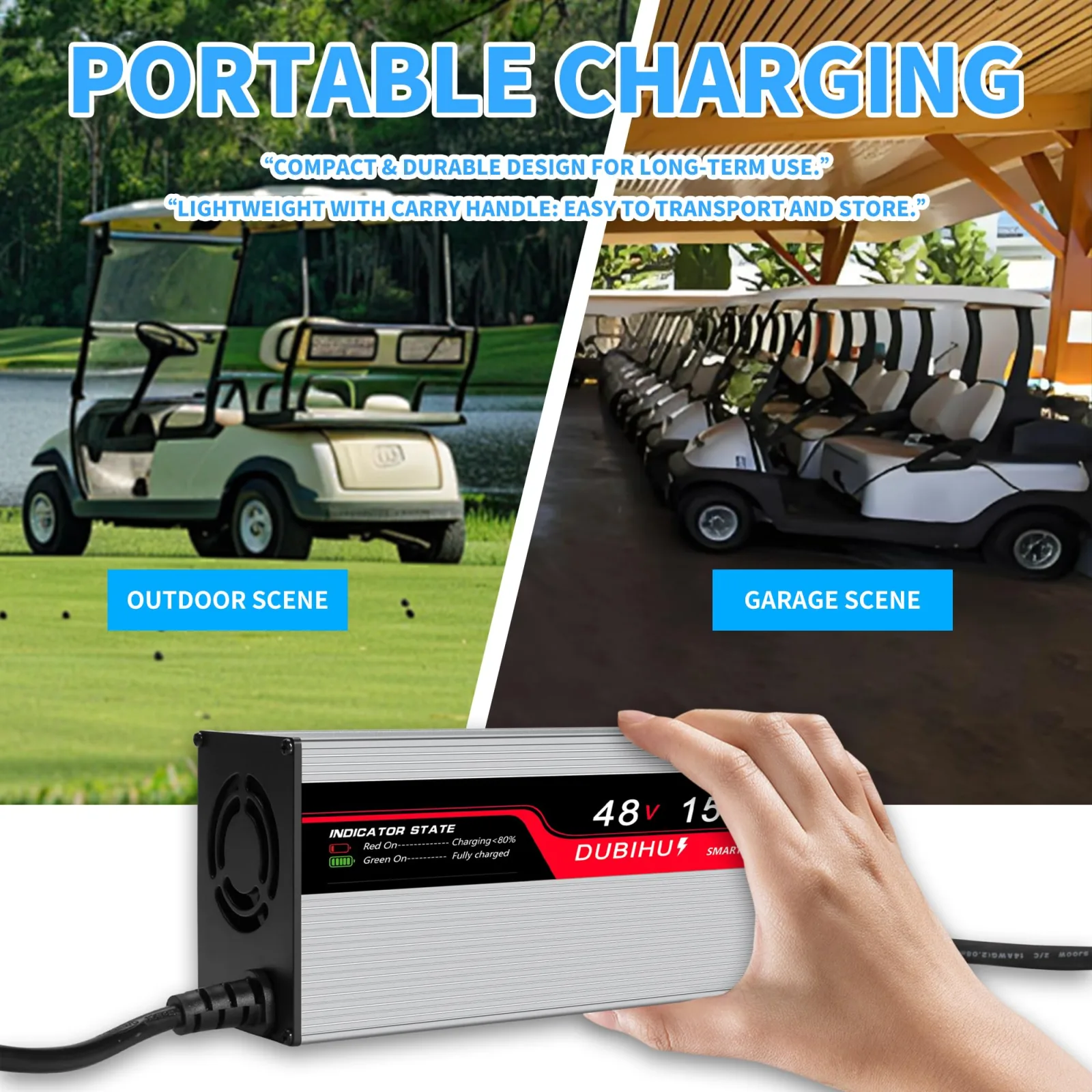 DUBIHU 48V 15A Charger for Yamaha G29 and Drive 2 image 4