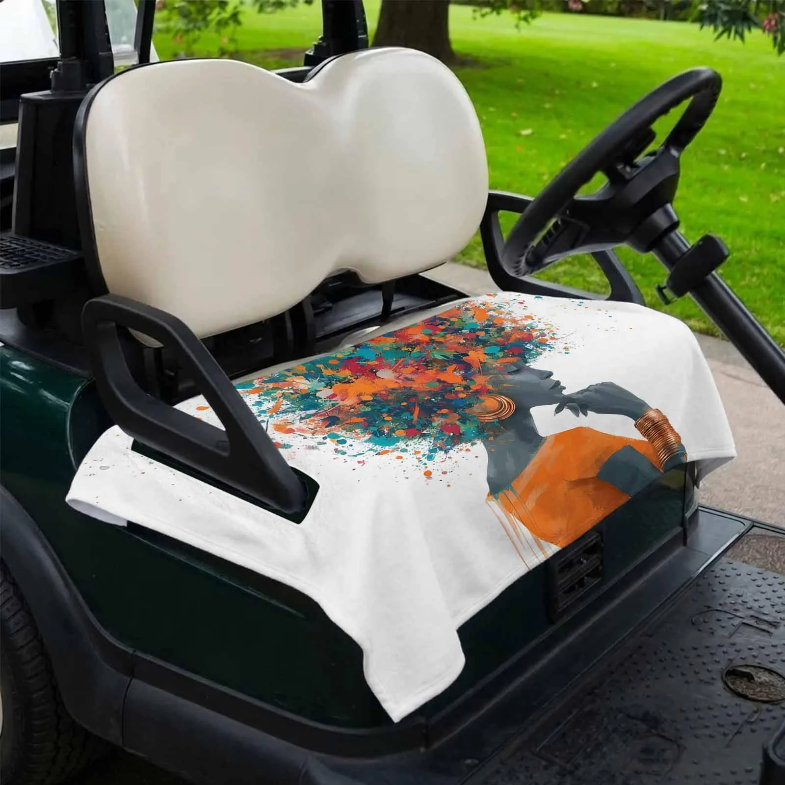 DecorLovee 2-Seater Golf Cart Seat Cover for Club Car image 2