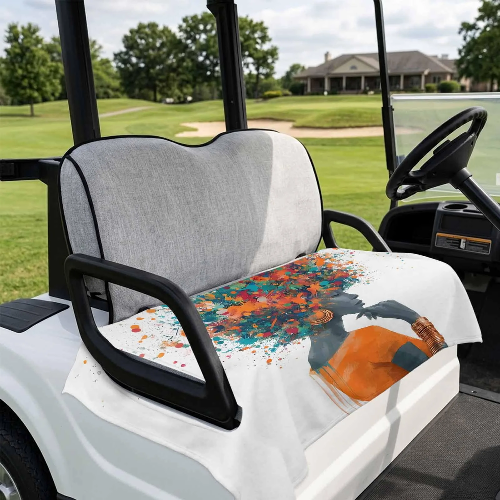DecorLovee 2-Seater Golf Cart Seat Cover for Club Car image 4