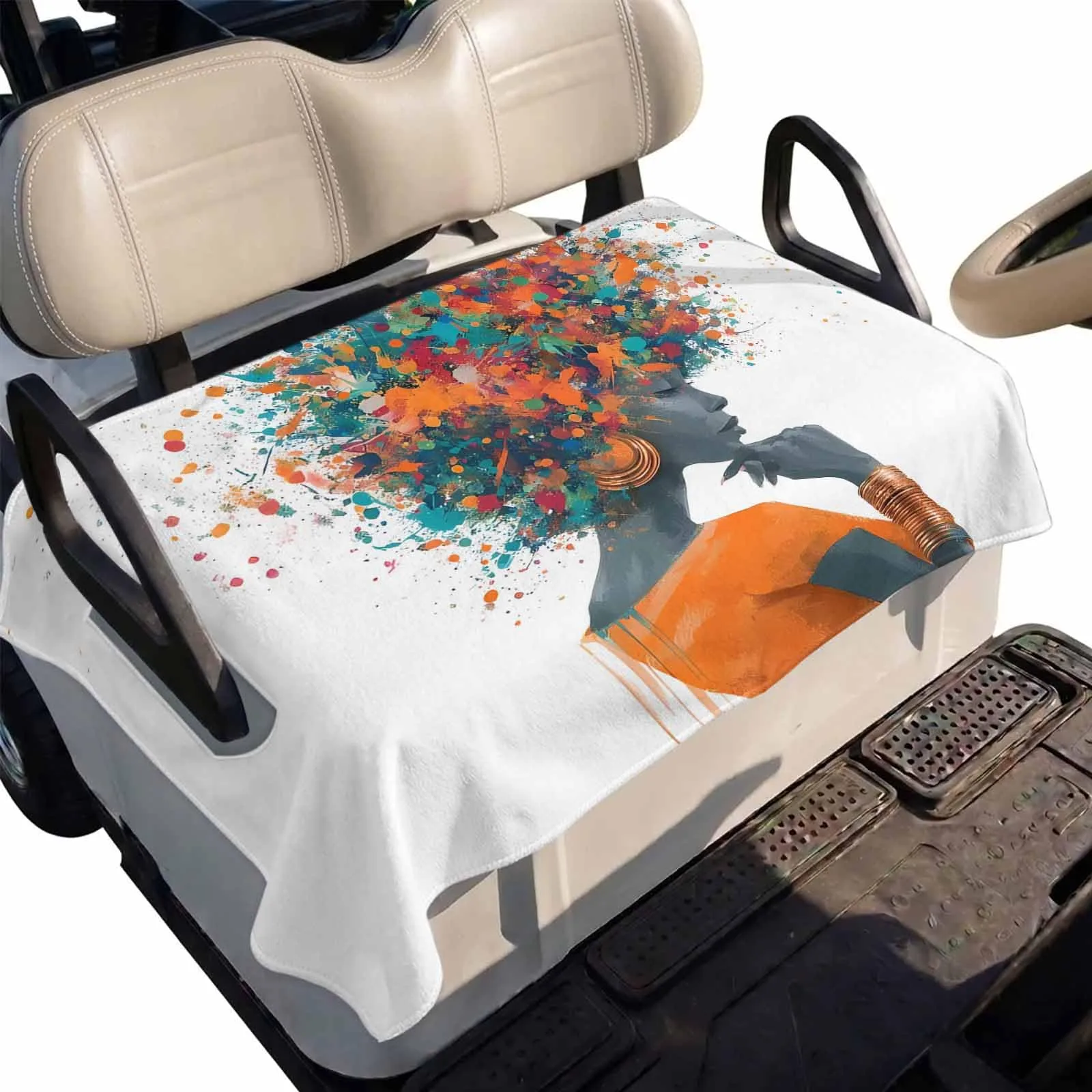 DecorLovee 2-Seater Golf Cart Seat Cover for Club Car
