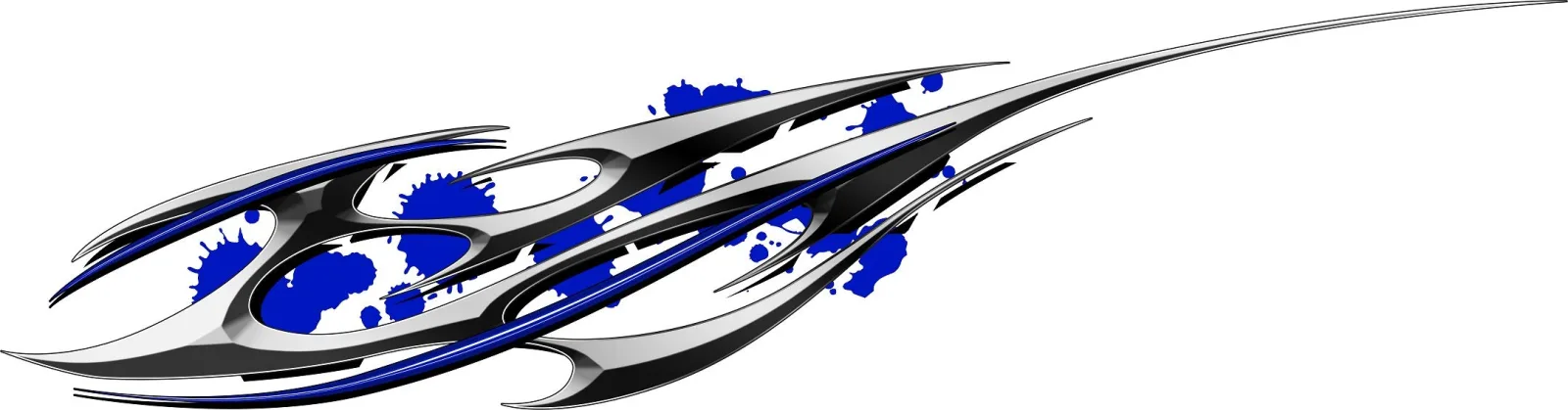 Blue Alloy Tribal Golf Cart Decal Set for EZGO & Club Car