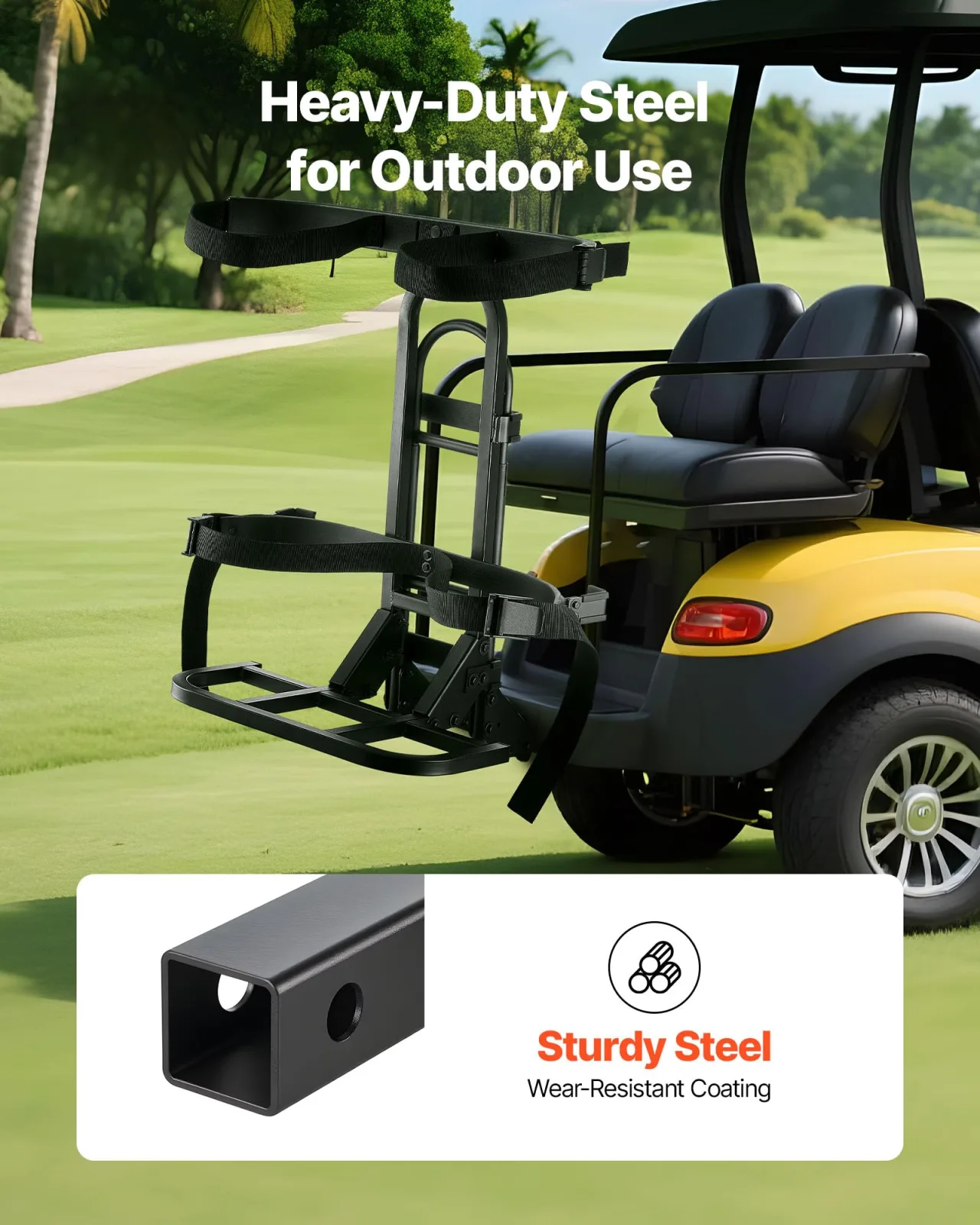 VEVOR Golf Cart Bag Holder for Rear Seat Handrails image 4