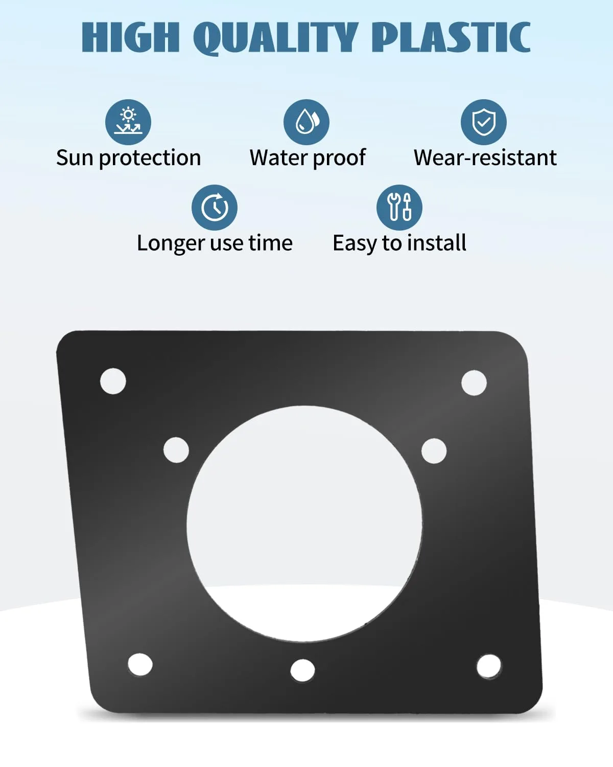 Nahntaipy E-Z-GO TXT 36V Charger Port Adapter Plate image 3