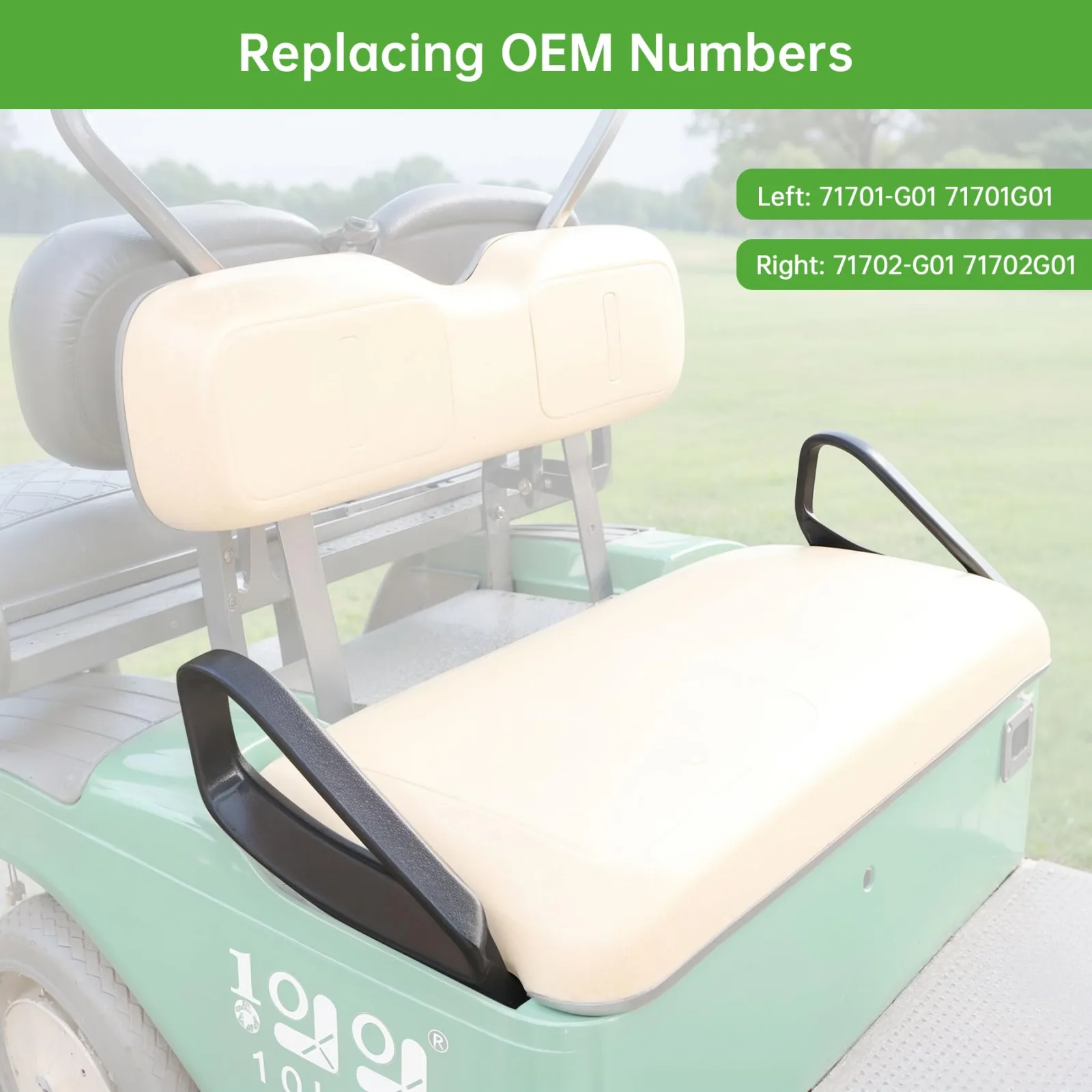 10L0L Armrest Set for E-Z-GO TXT 1994-Up image 3