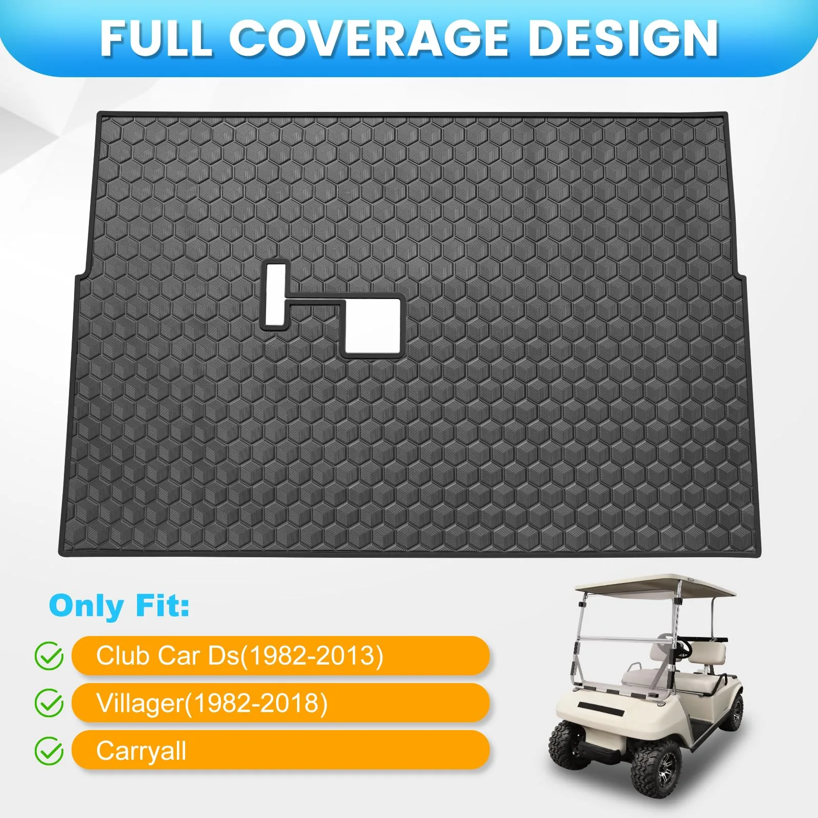 iLSKW Golf Cart Floor Mat for Club Car DS 1982-2013 image 2