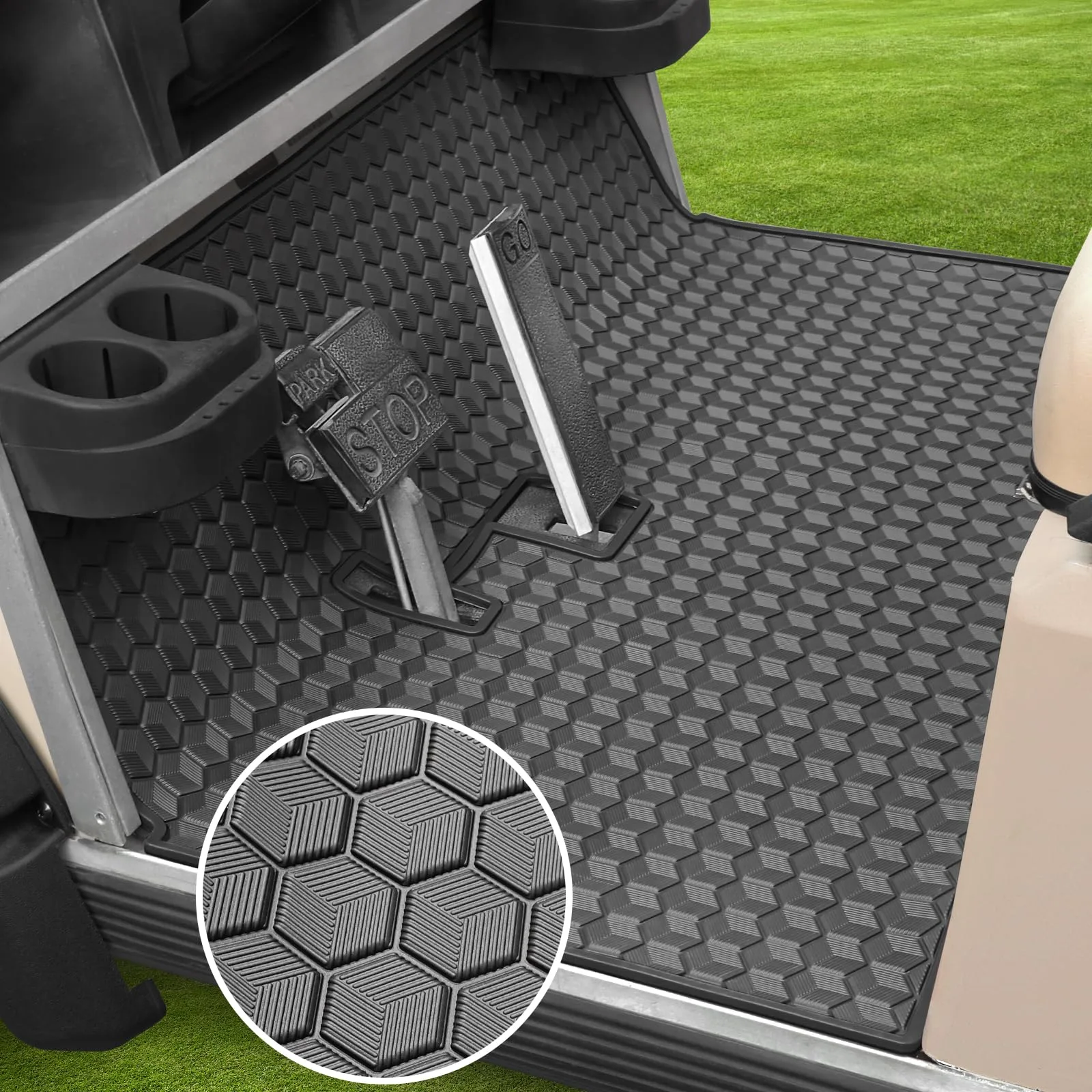 iLSKW Golf Cart Floor Mat for Club Car DS 1982-2013
